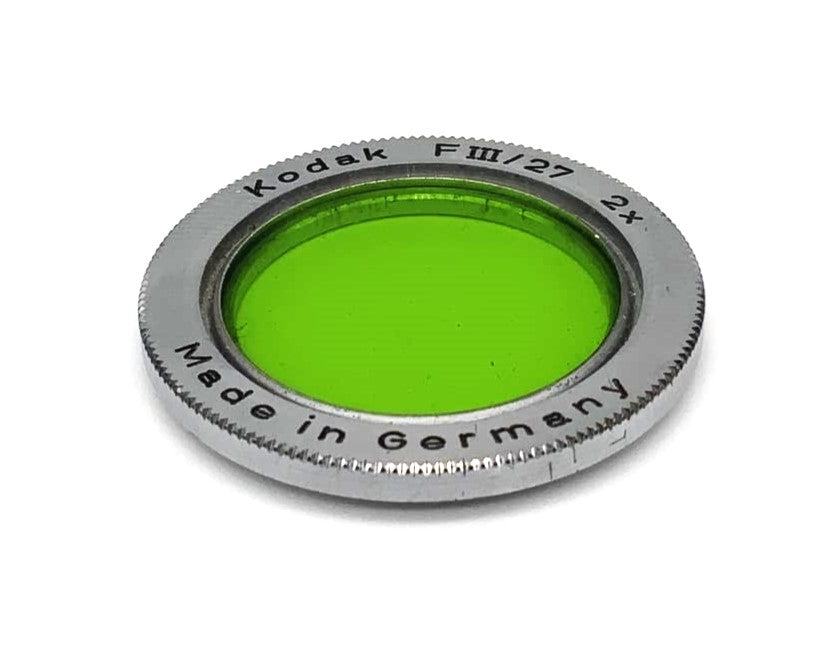 Kodak 27mm FIII/27 2x Green Color Filters, Screw Thread