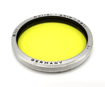 Rollei color filter bayonet 3 Bay III light yellow -1 for Rolleiflex RIII yellow