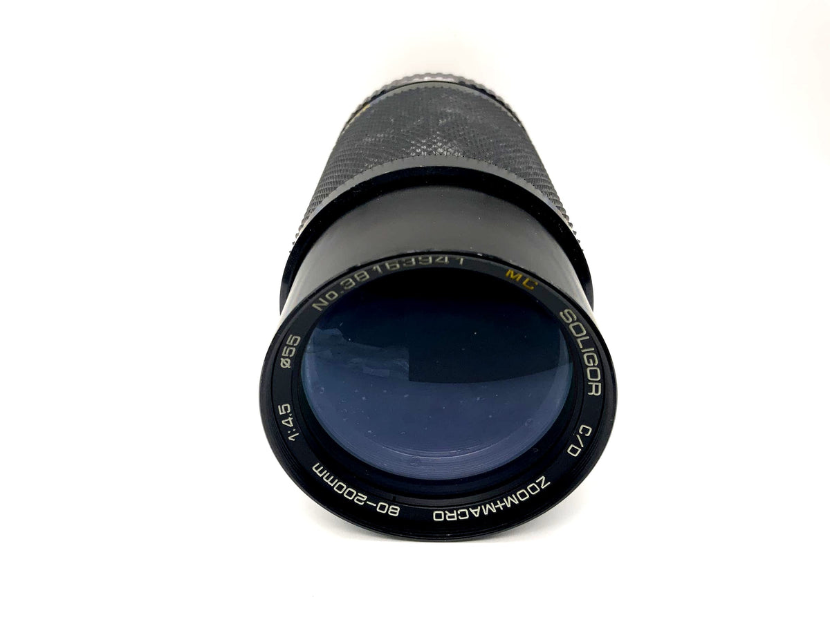 Soligor 80-200mm 1:4.5 Lens C/D Zoom+Macro MC Camera Lens (Rollei QBM)