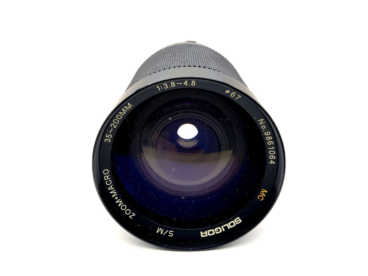 Soligor 35-200mm 1:3.8-4.8 Lens Zoom+Macro S/M MC Camera Lens (Olympus OM)