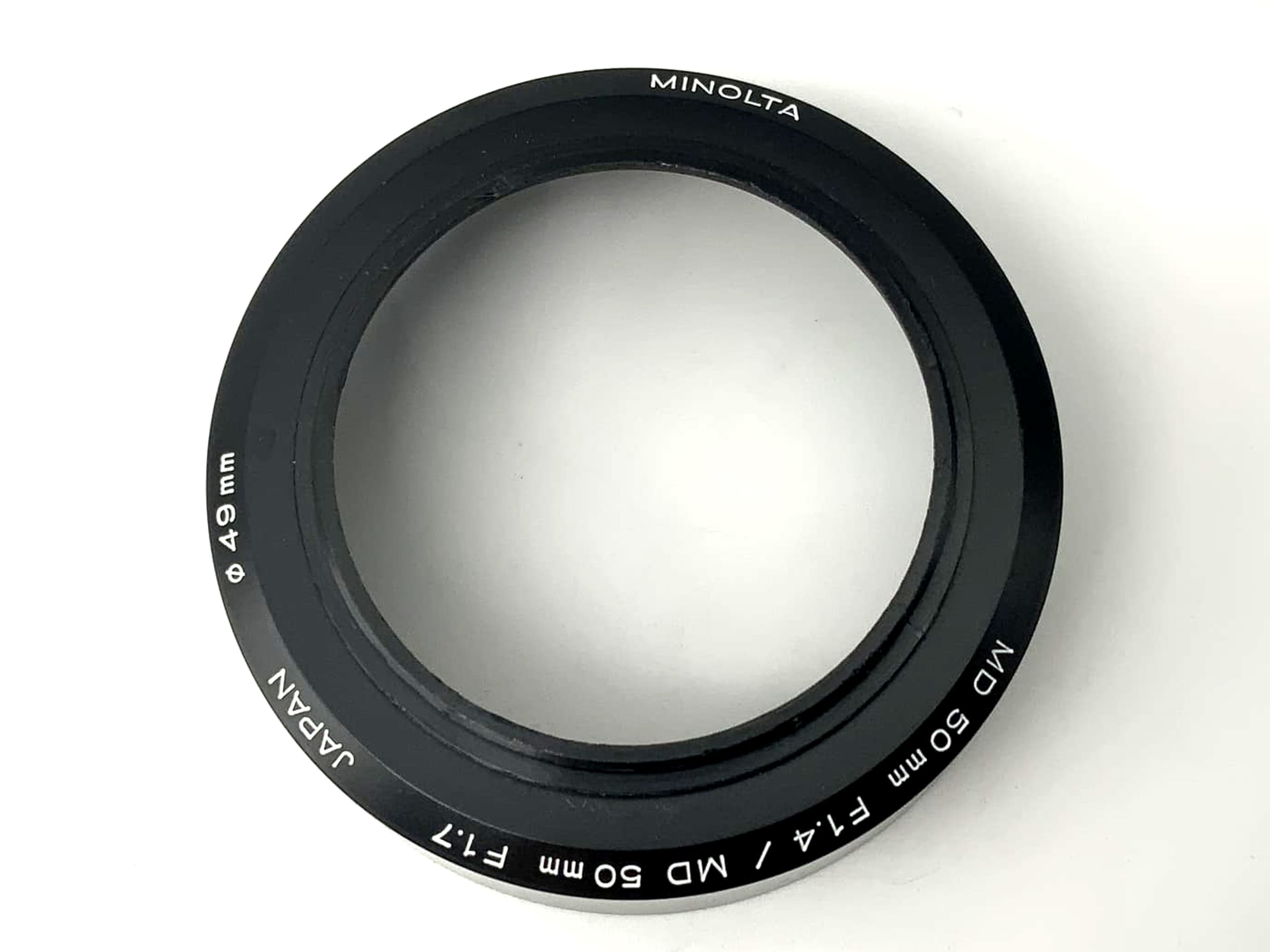 Minolta MD 50mm F1.4 / MD 50mm F1.7 lens hood