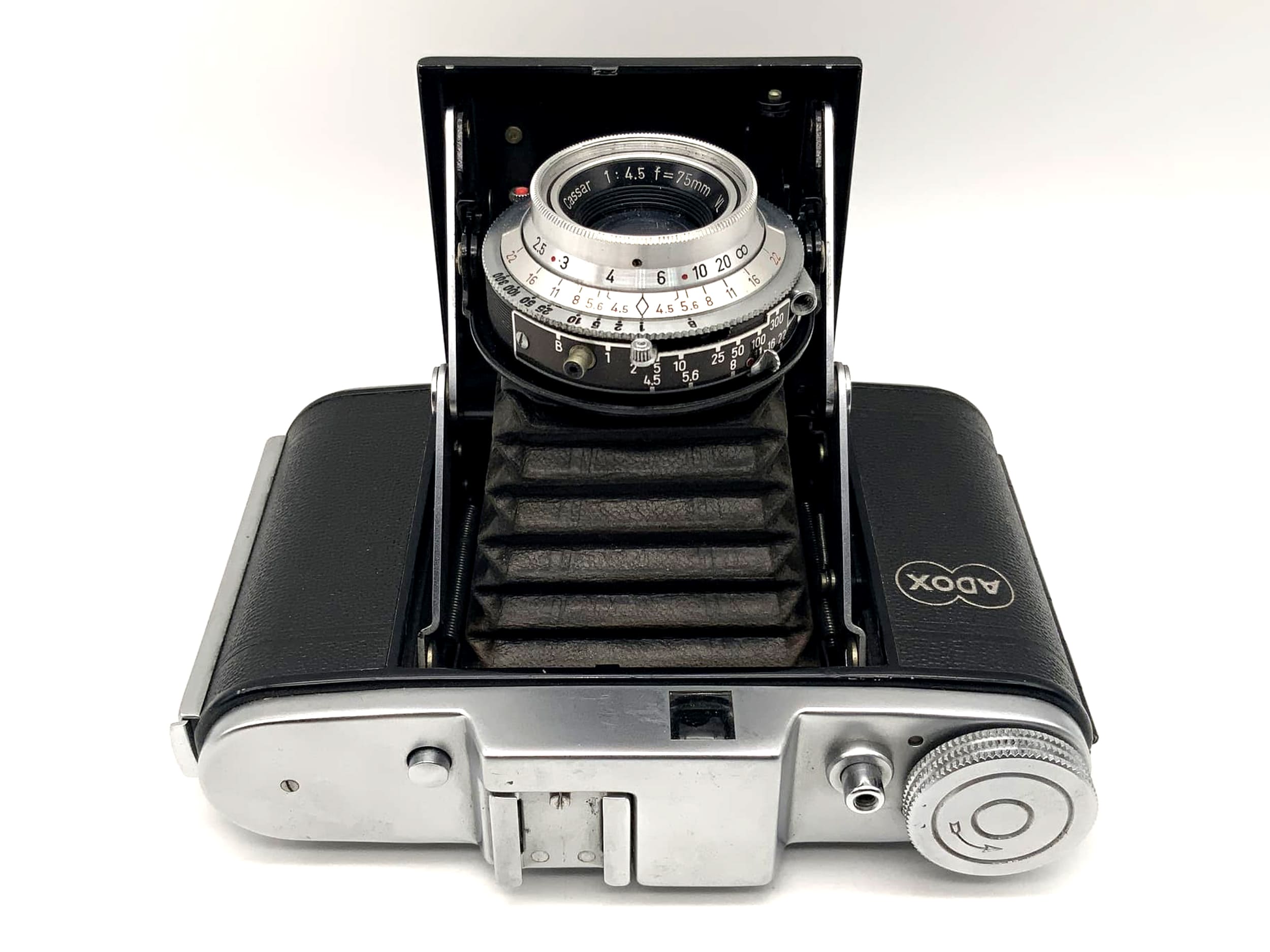Adox Golf folding camera with Steinheil Munich Cassar 1:4.5 f=75mm Prontor-S