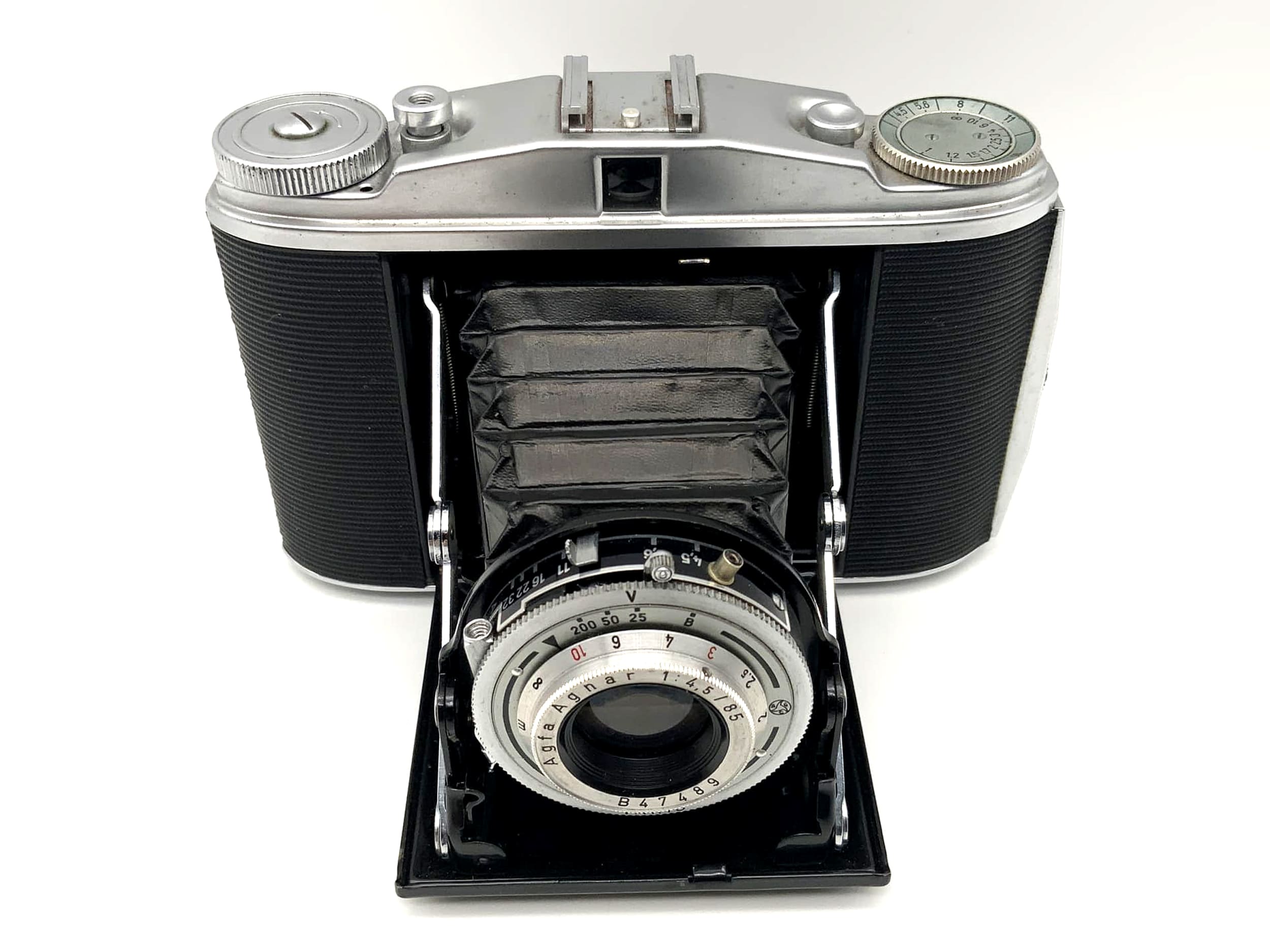 Agfa Isolette II folding camera with Agnar 1:4.5 / 85 Vario analogue camera
