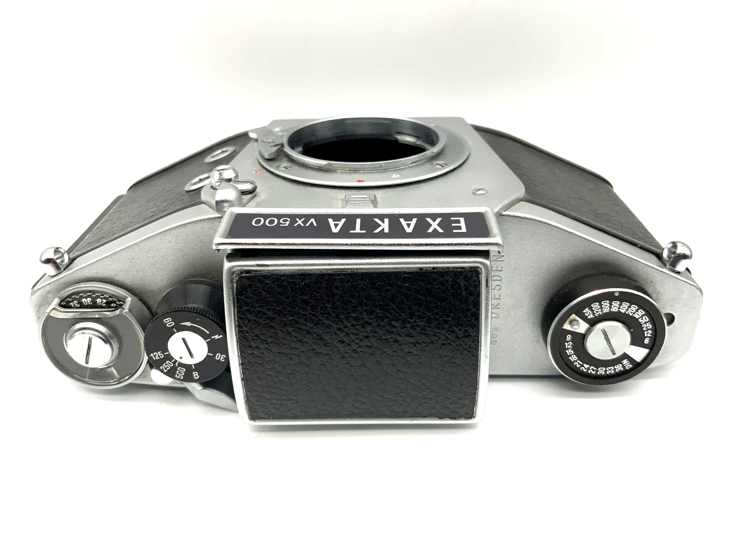 Exakta VX500 35mm SLR analog camera with waist-level viewfinder body (Exa)