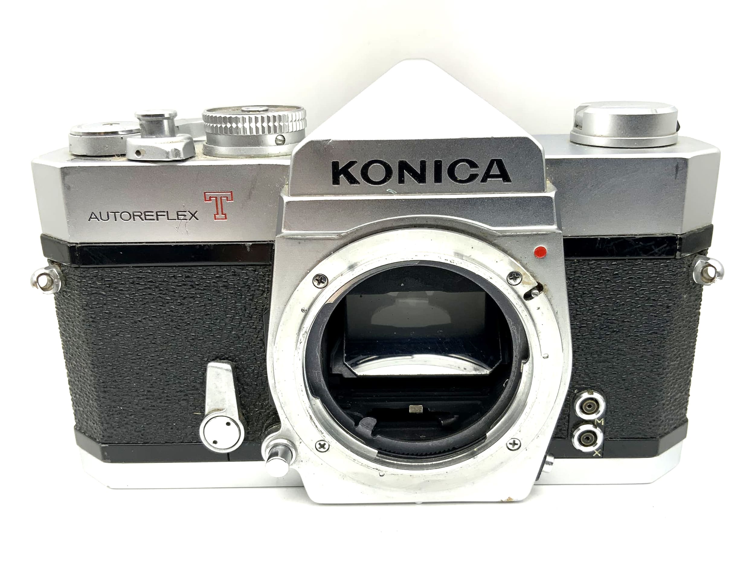 Konica Autoreflex T 35mm SLR analog camera body (Konica AR)