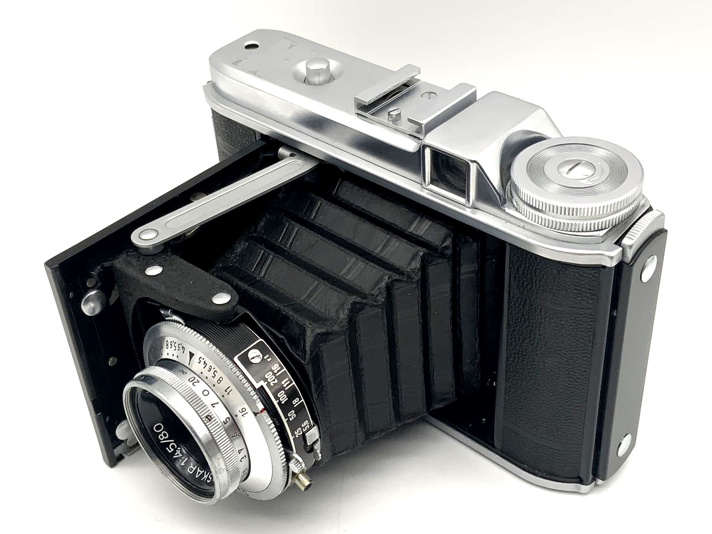 Voigtländer Perkeo I folding camera with Vaskar 1:4.5/80 Pronto lens