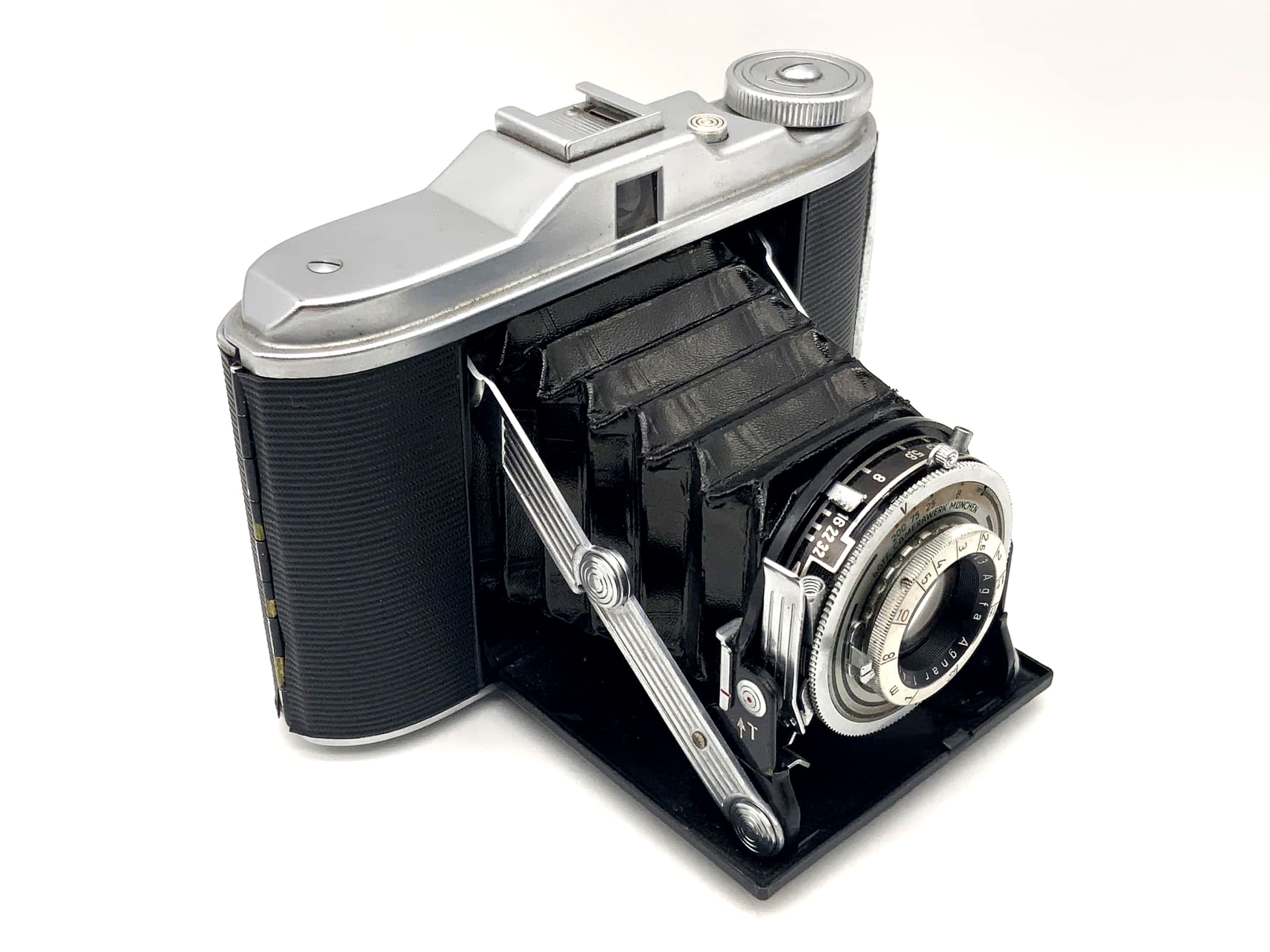 Agfa Isolette V folding camera with Agnar 1:4.5 F=85mm Vario