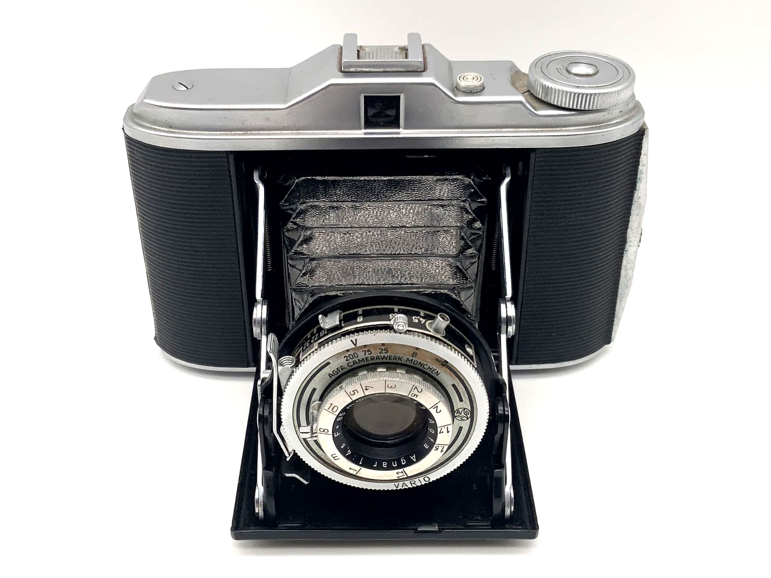 Agfa Isolette V folding camera with Agnar 1:4.5 F=85mm Vario