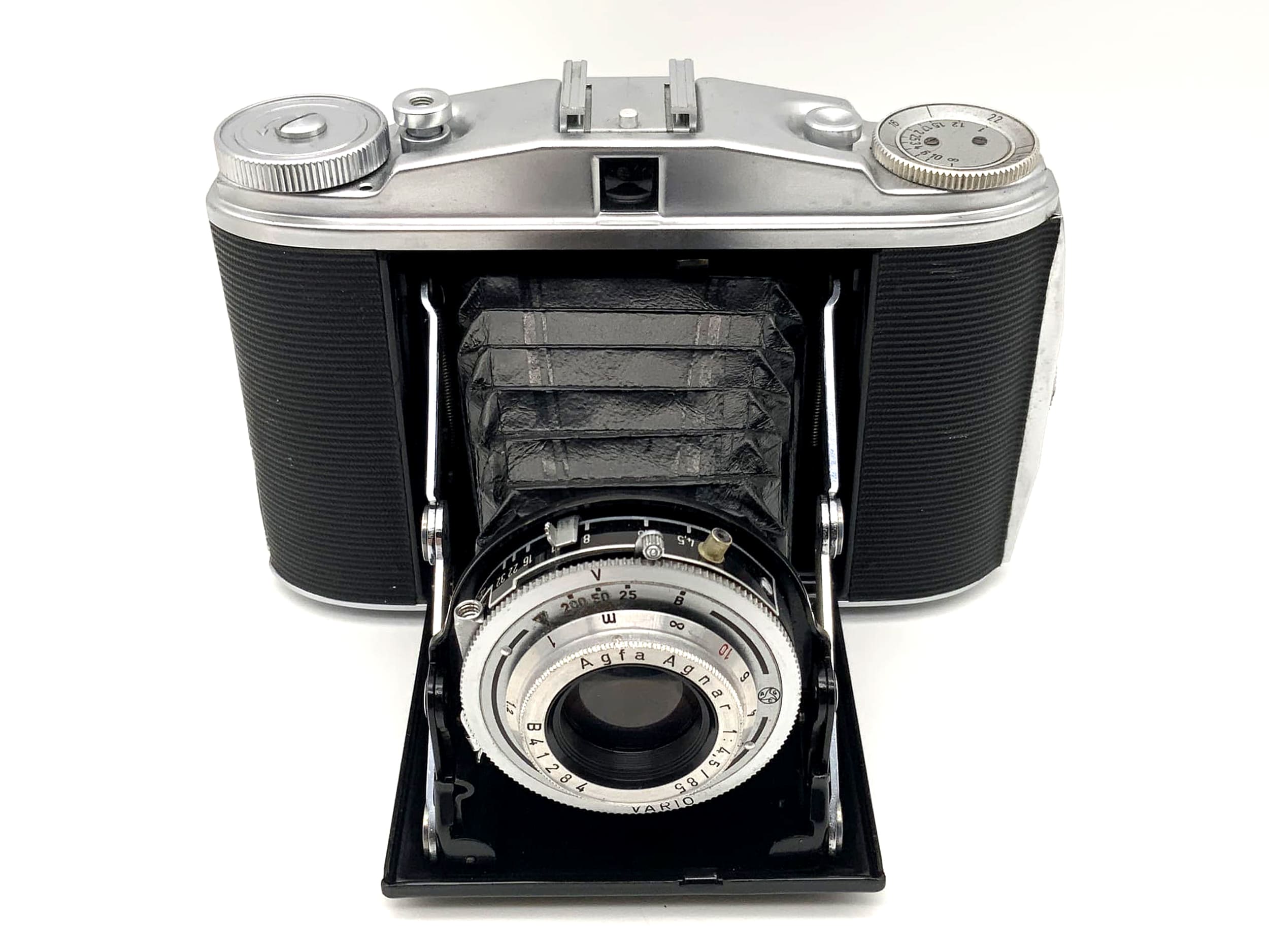 Agfa Isolette II folding camera with Agnar 1:4.5 / 85 Vario