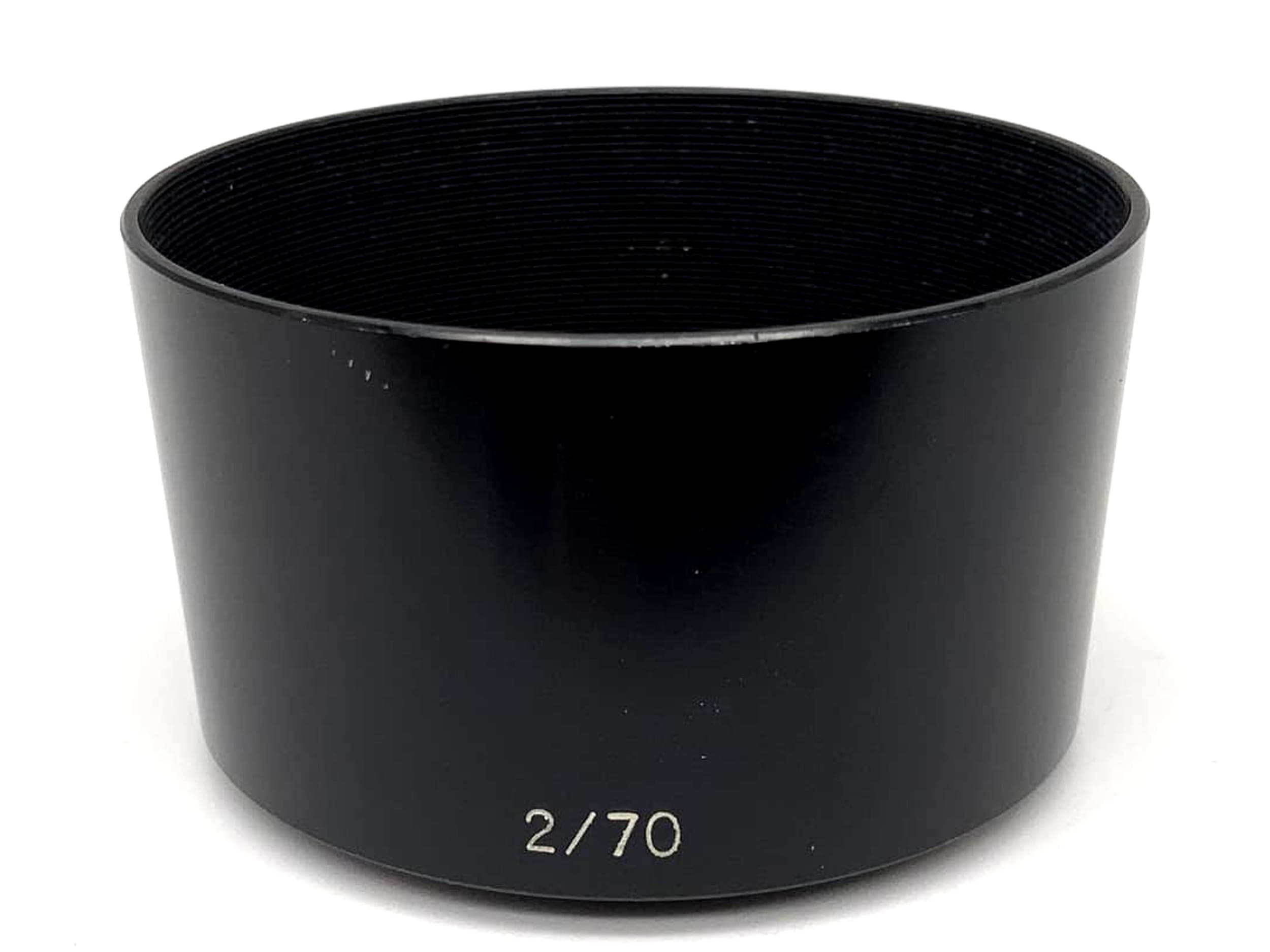 Olympus 2/70 lens hood, metal, sunshade