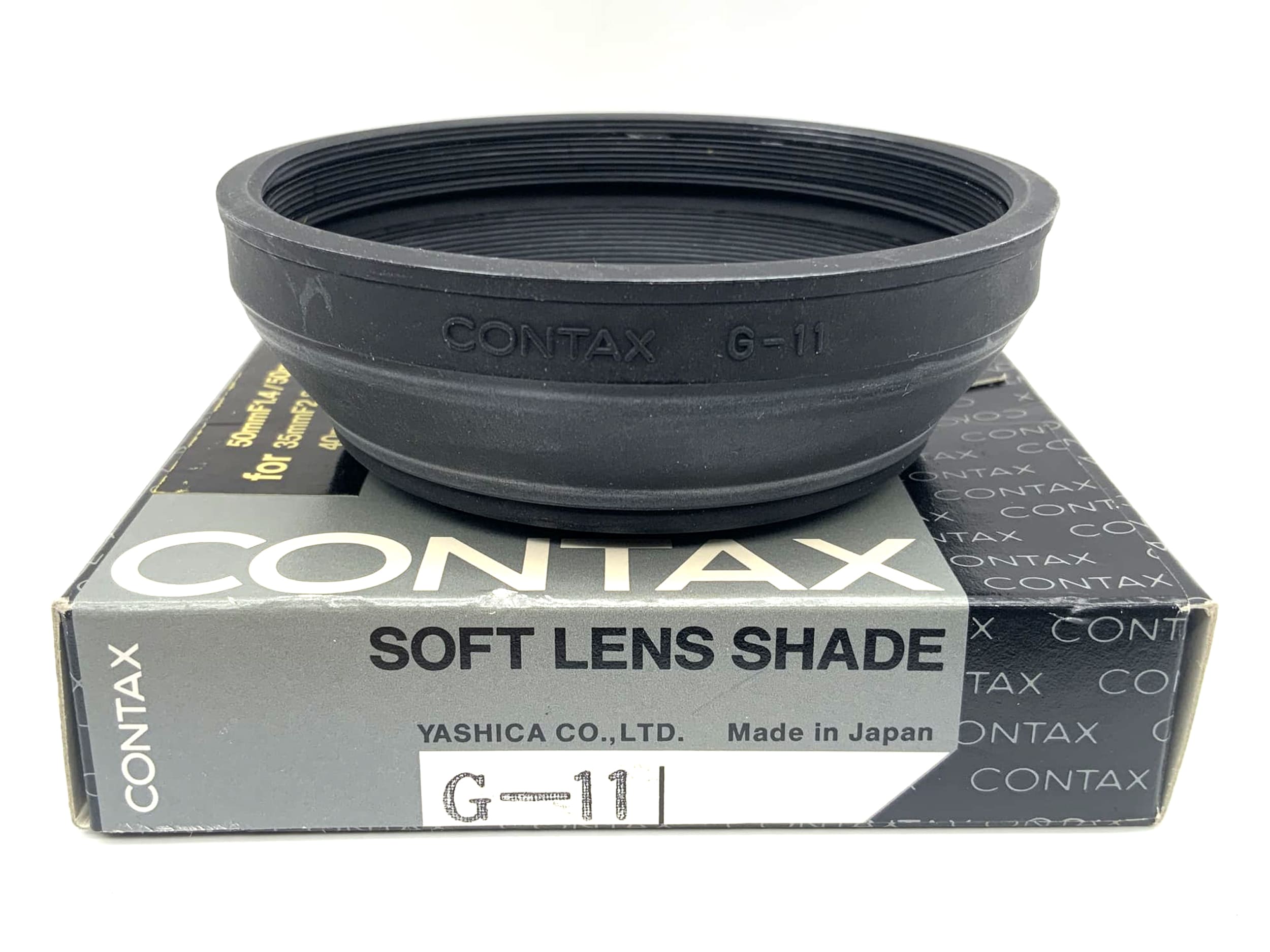 Contax G-11 lens hood in original packaging, rubber, for 50mm f1.4 / f1.7 &amp; 35mm f2.8