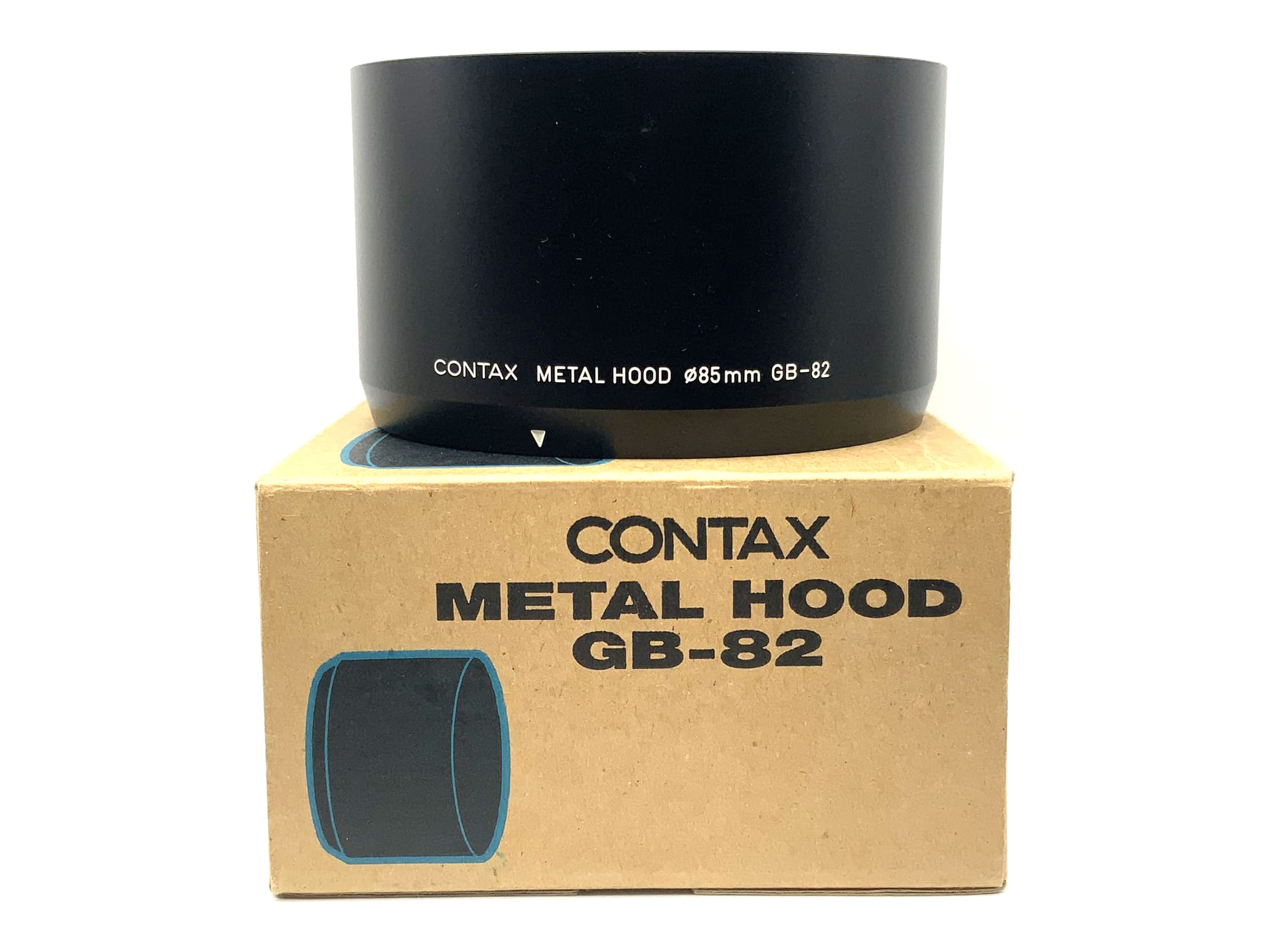 Contax GB-82 lens hood in original packaging, metal, for Planar T*85mm F1.4 N lens hood