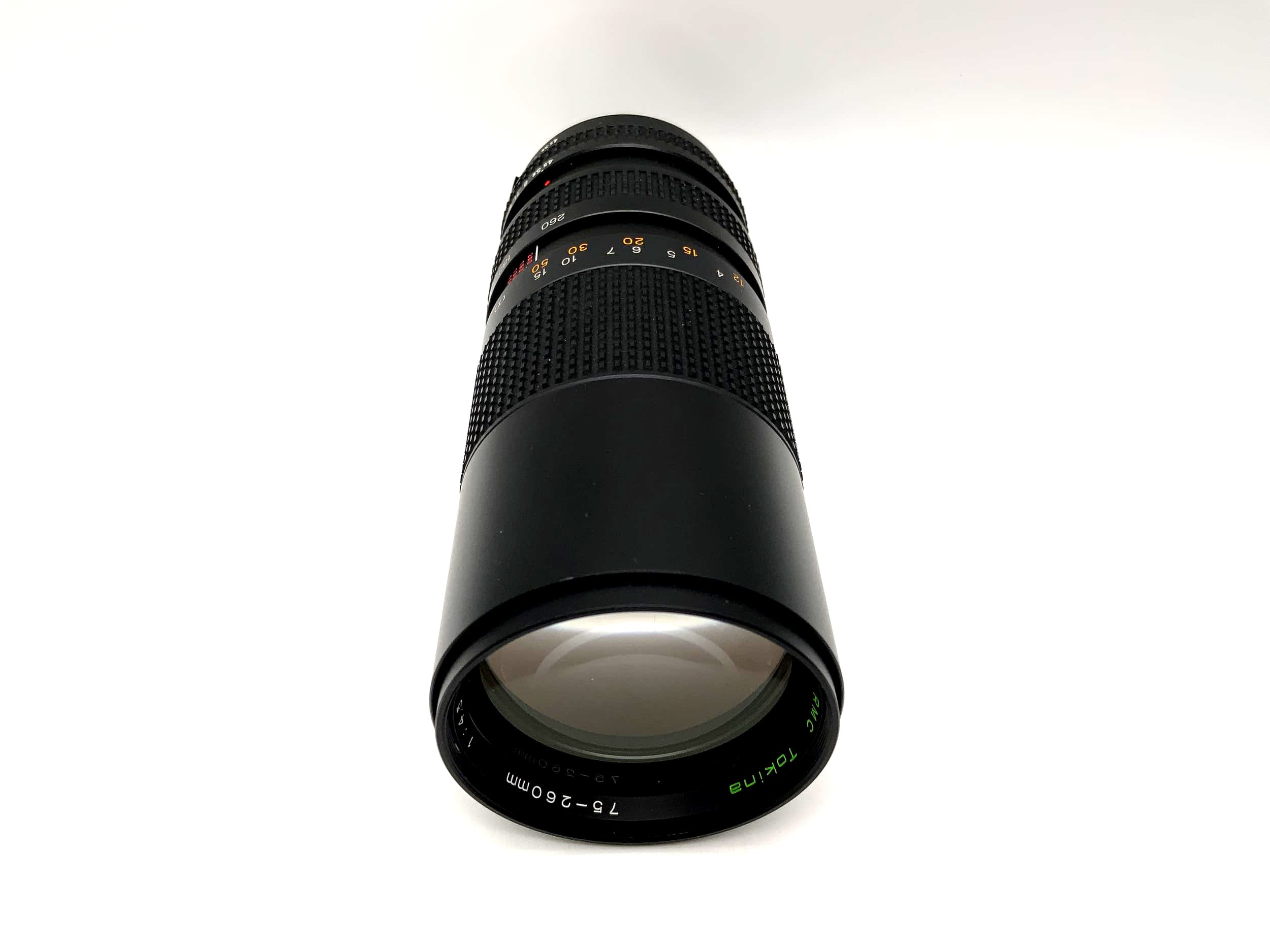 Tokina 75-260mm 1:4.5 Lens RMC Close Focus Camera Lens (Minolta MD)