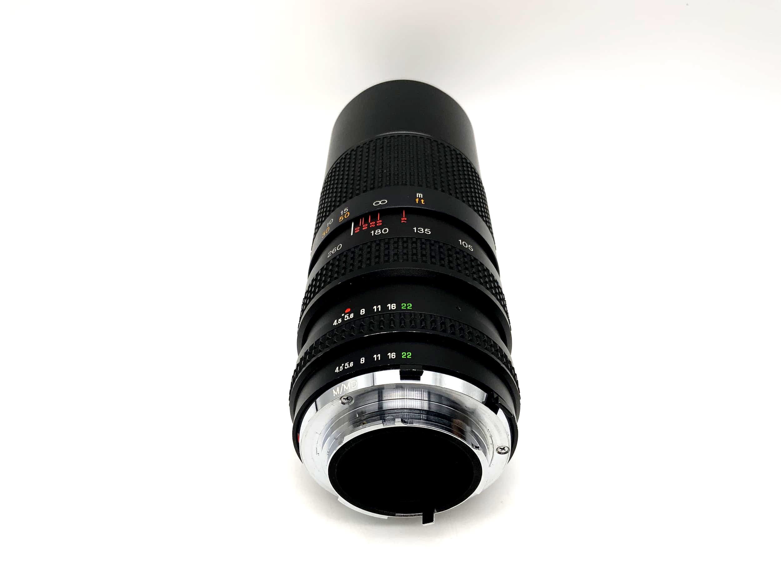 Tokina 75-260mm 1:4.5 Lens RMC Close Focus Camera Lens (Minolta MD)