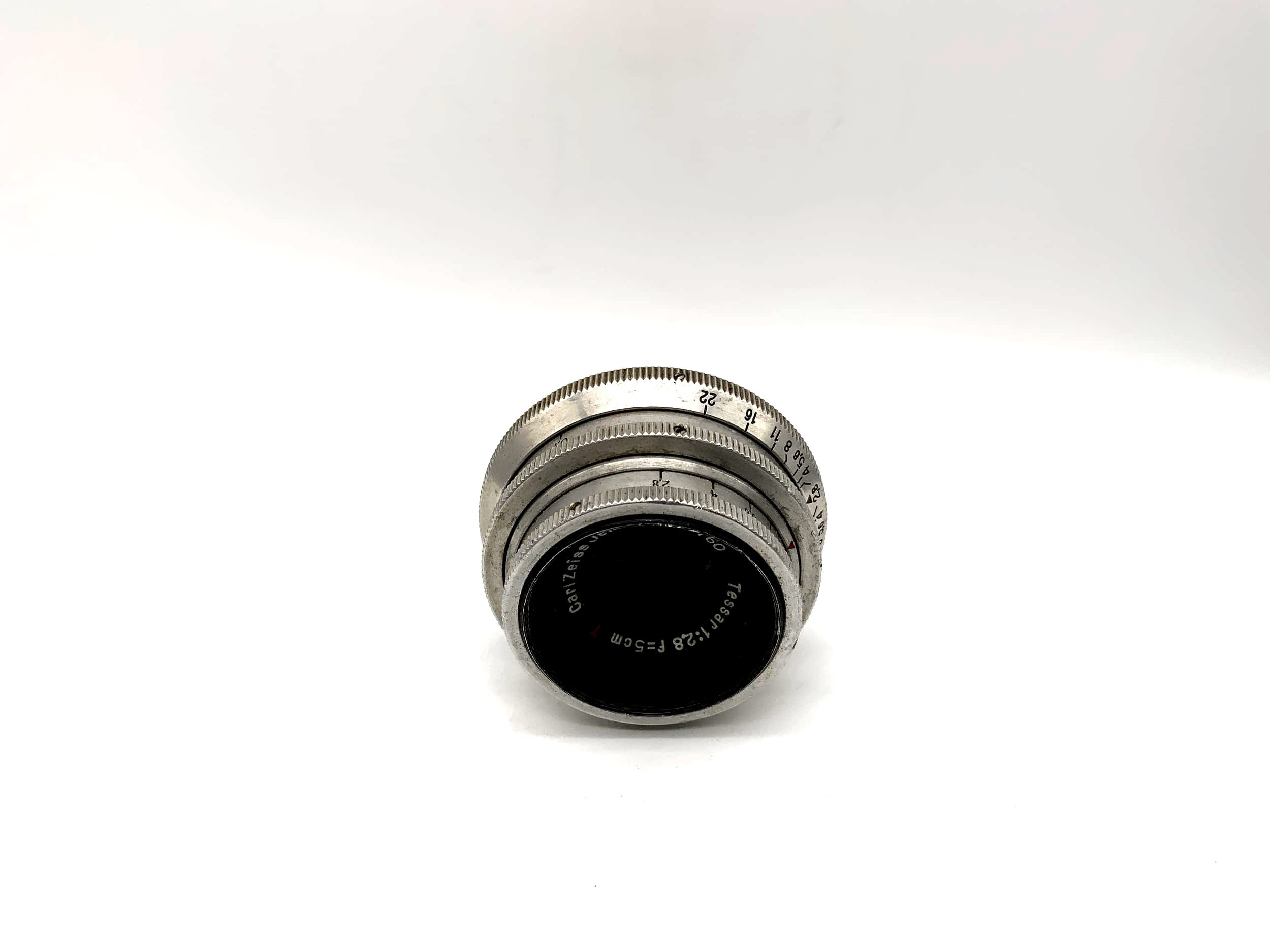 Carl Zeiss 5cm 1:2.8 Lens Tessar 14 Blades red T 50mm Camera Lens (M42)