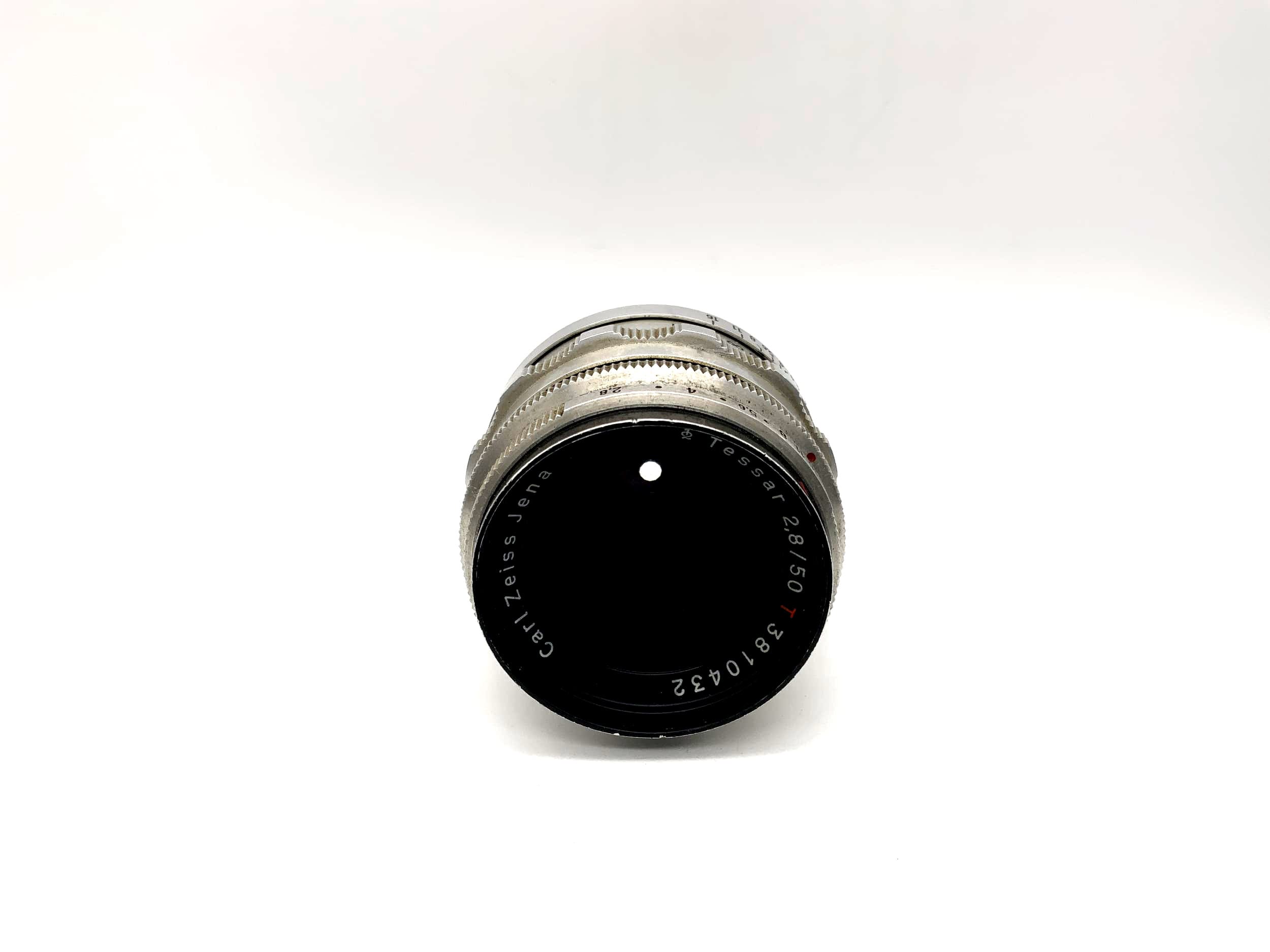 Carl Zeiss 50mm 1:2.8 lens Tessar Q1 compact 12 Blades red T Lens (M42)