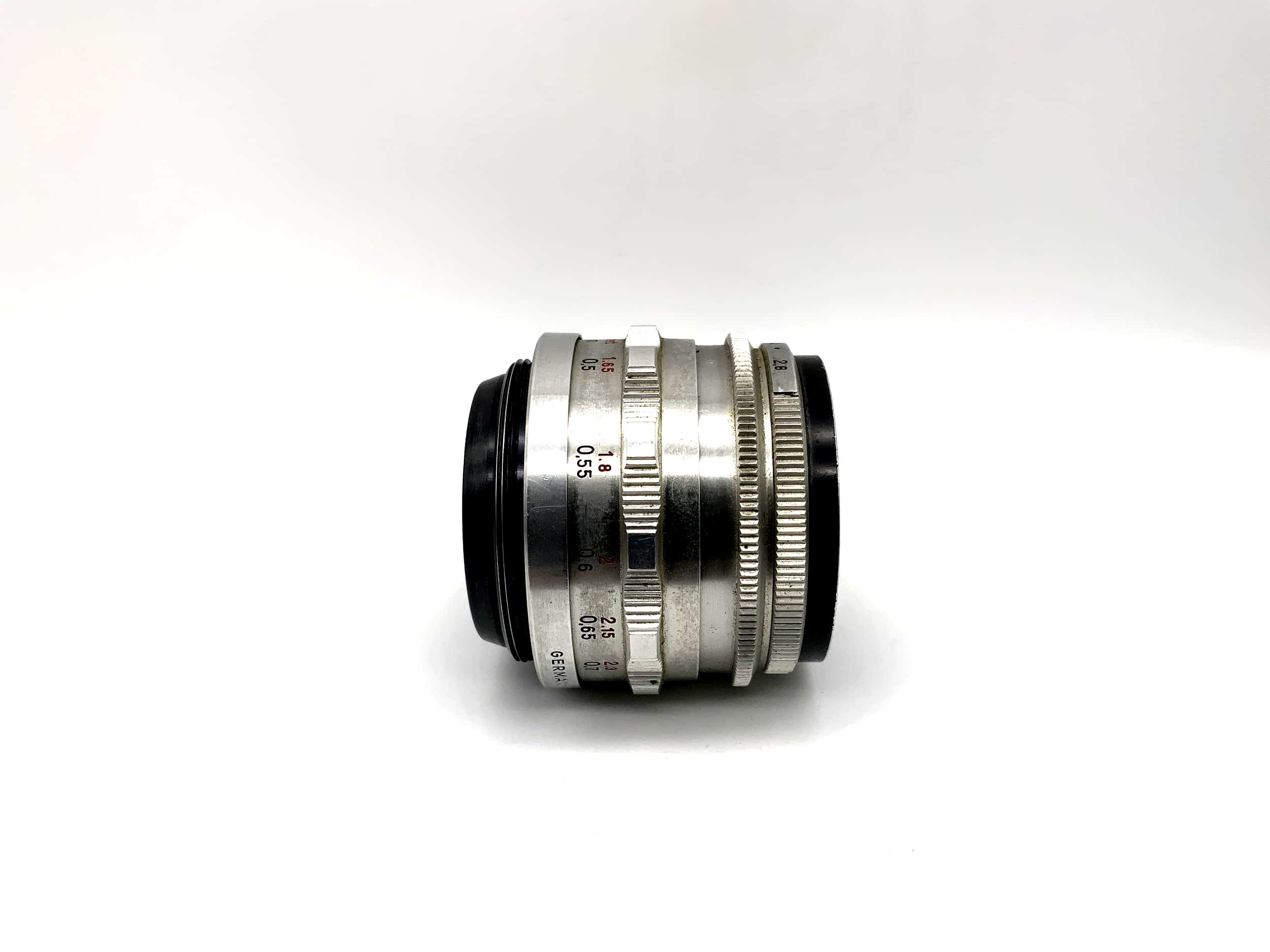 Carl Zeiss 50mm 1:2.8 lens Tessar Q1 compact 12 Blades red T Lens (M42)