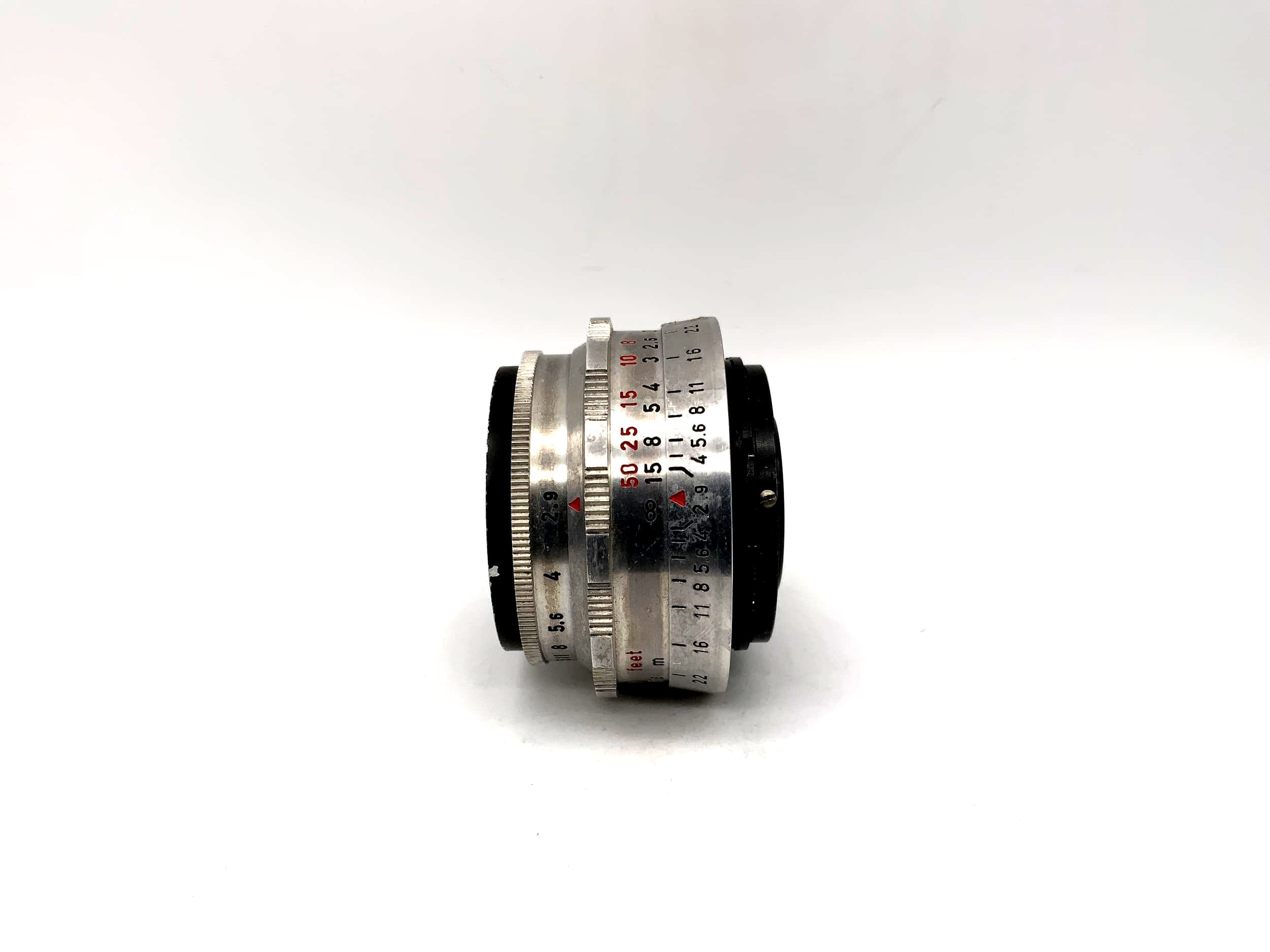 Meyer Optik Görlitz 50mm 1:2.9 lens Trioplan red V 12 Blades Lens (Altix)