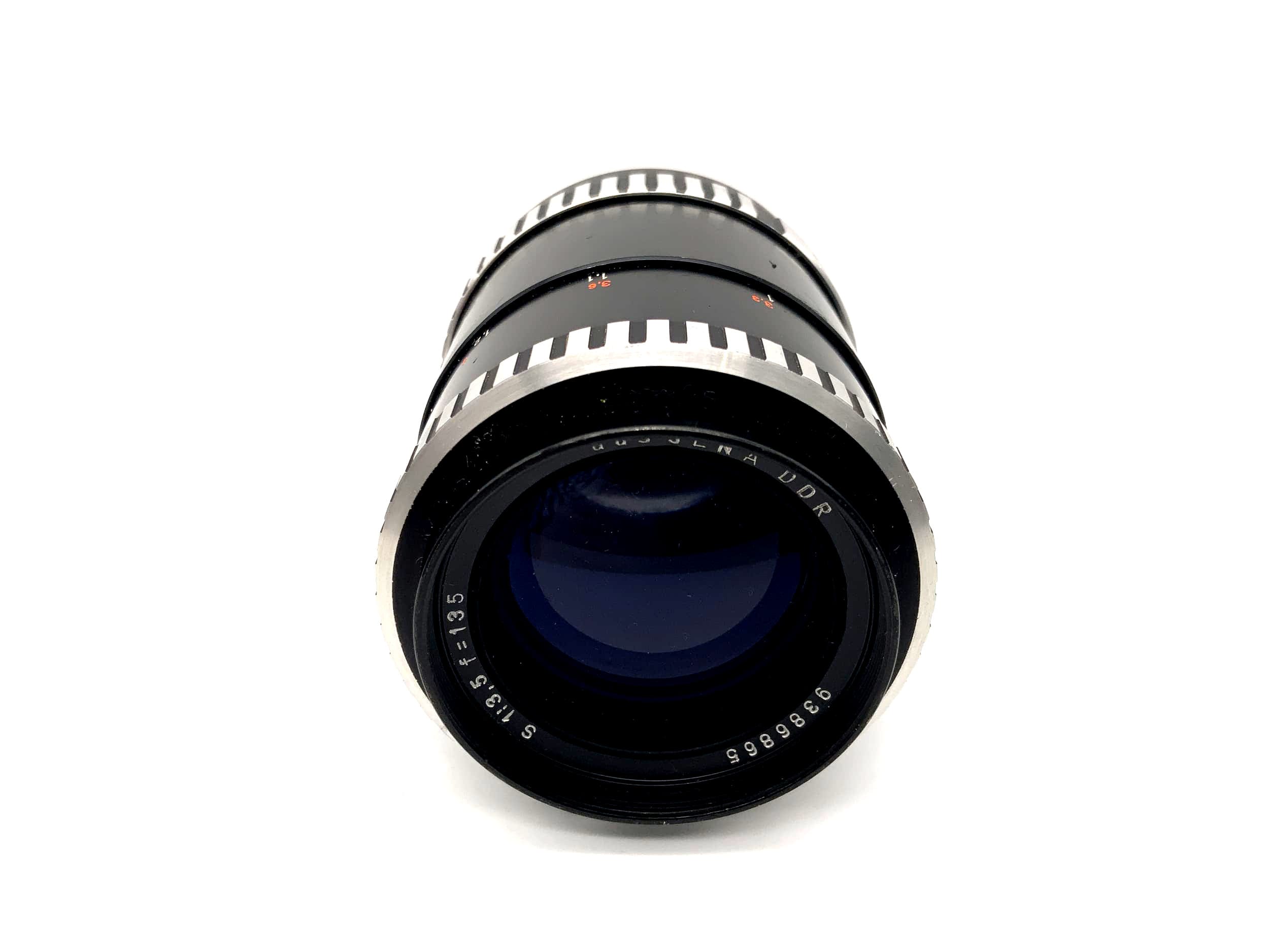 Carl Zeiss 135mm 1:3.5 lens Sonnar from Jena Zebra camera lens (M42)