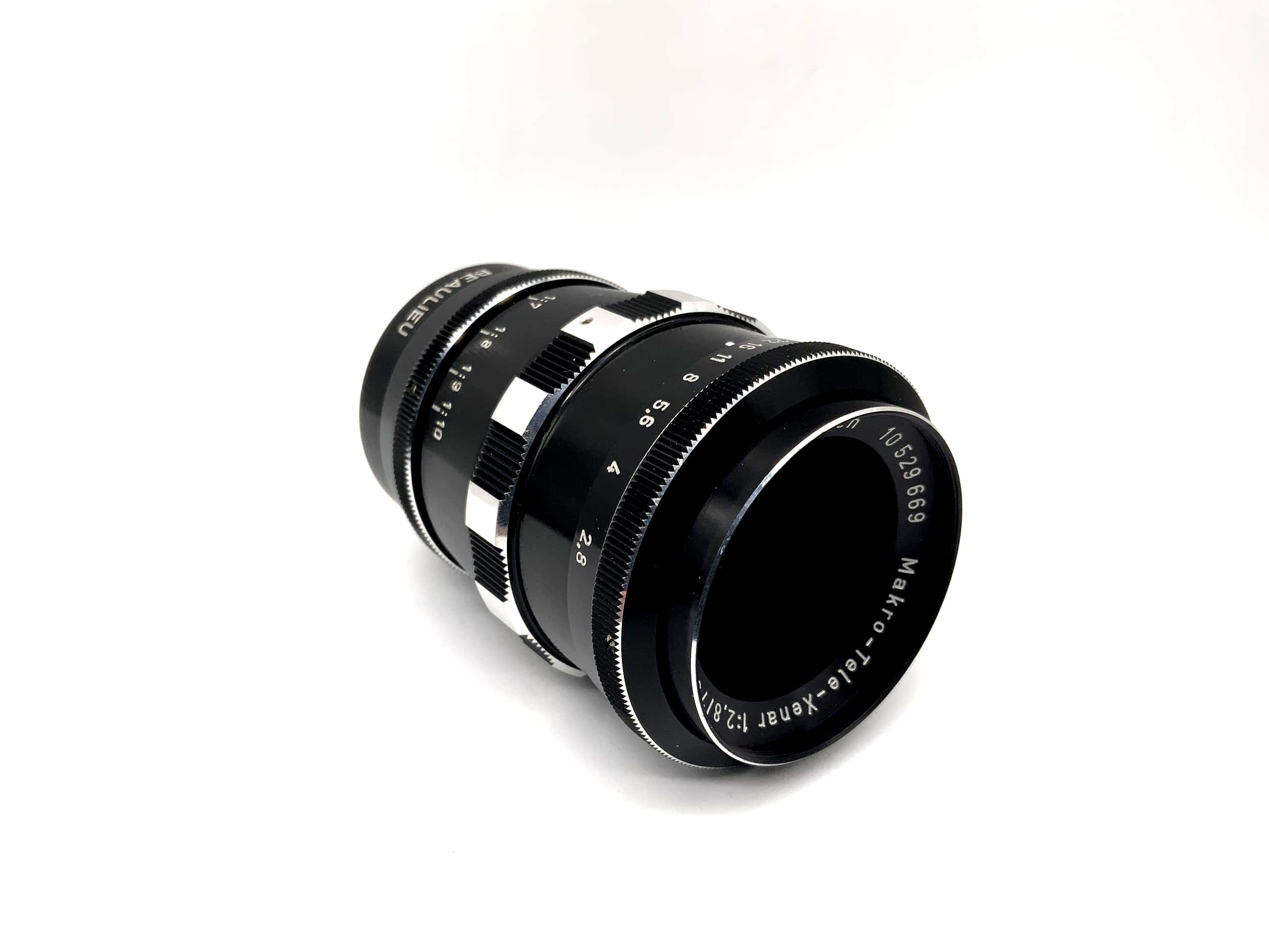 Schneider Kreuznach 75mm 1:2.8 lens macro-telephoto Xenar Zebra (C Mount Beaulieu