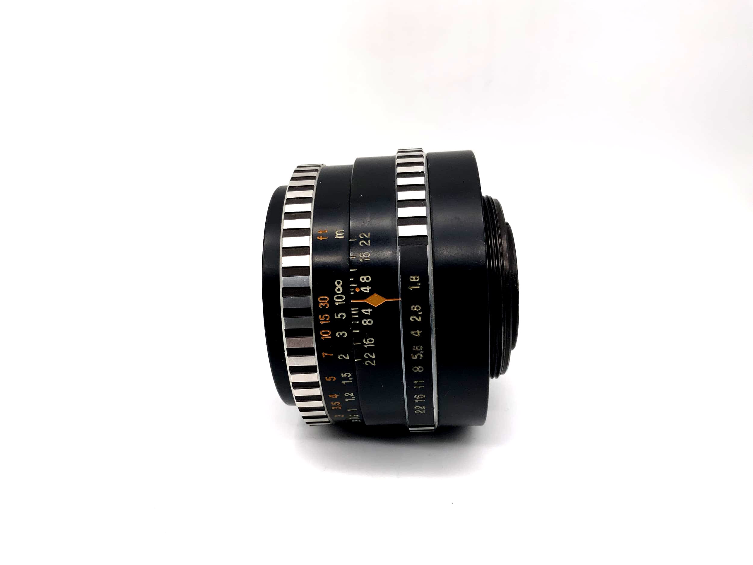 Carl Zeiss 50mm 1:1.8 Lens Pancolar from Jena Zebra Camera Lens (M42)
