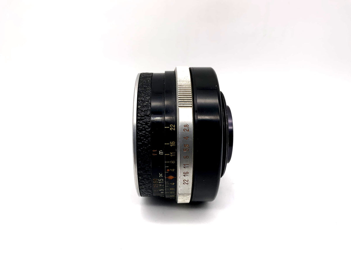 Carl Zeiss 50mm 1:2.8 Tessar lens from Jena, camera lens (M42)