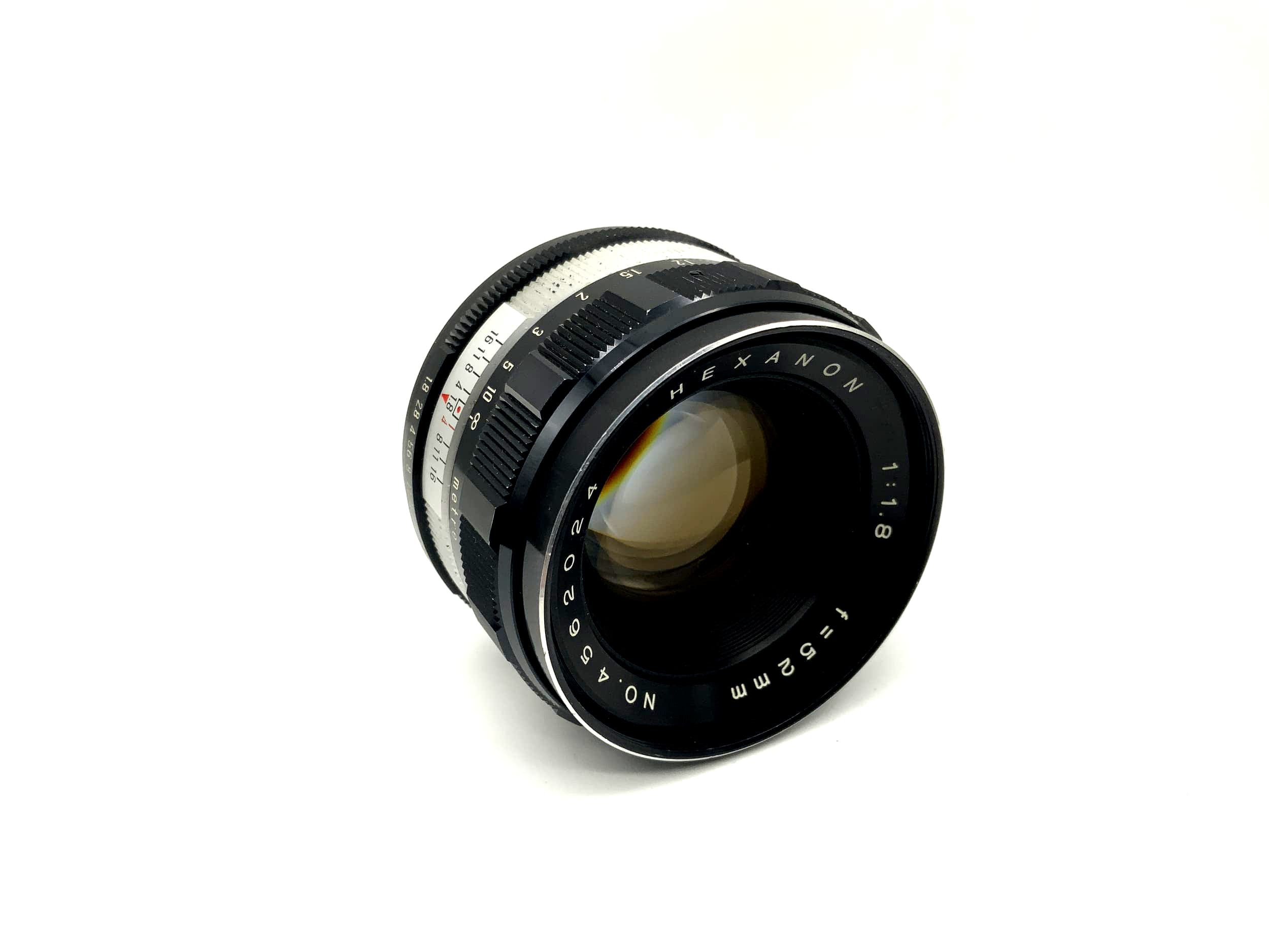 Konica 52mm 1:1.8 Hexanon Camera Lens (Konica AR)