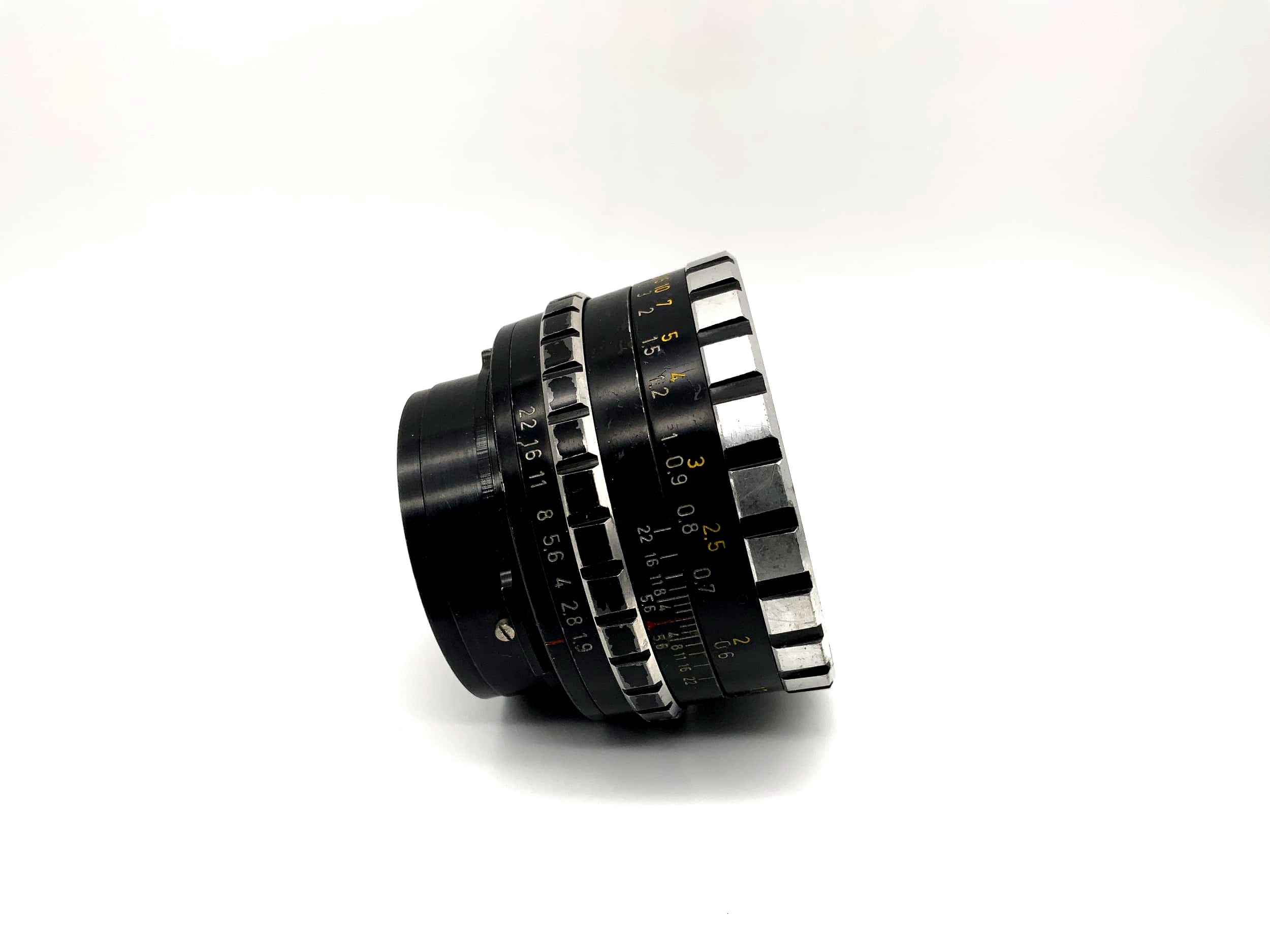 Isco Göttingen 50mm 1:1.9 lens for Westomat Zebra camera (Praktina)