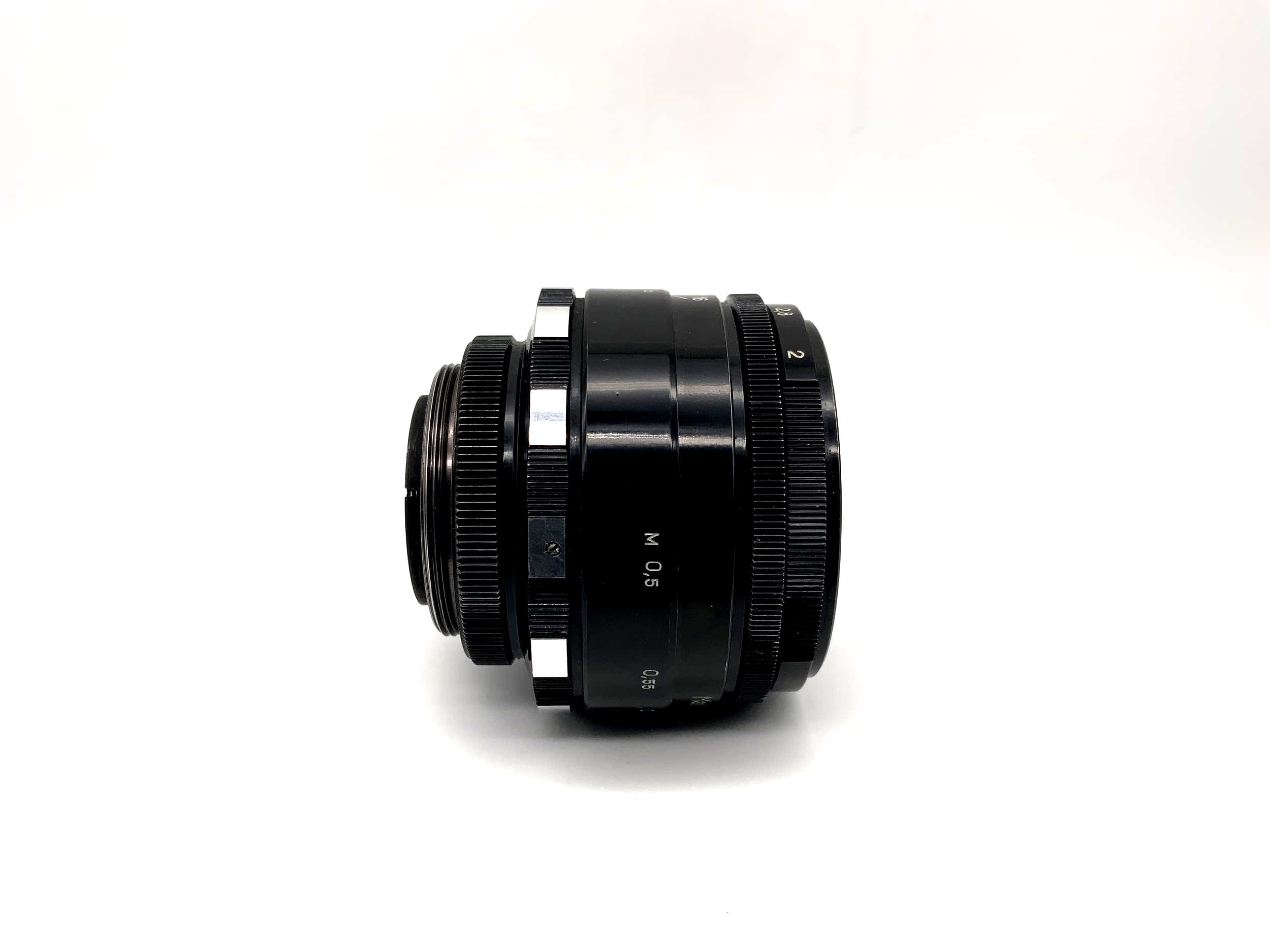 Zenit 58mm 1:2 lens Helios-44 aka Biotar Zebra Bokeh Lens (M42)