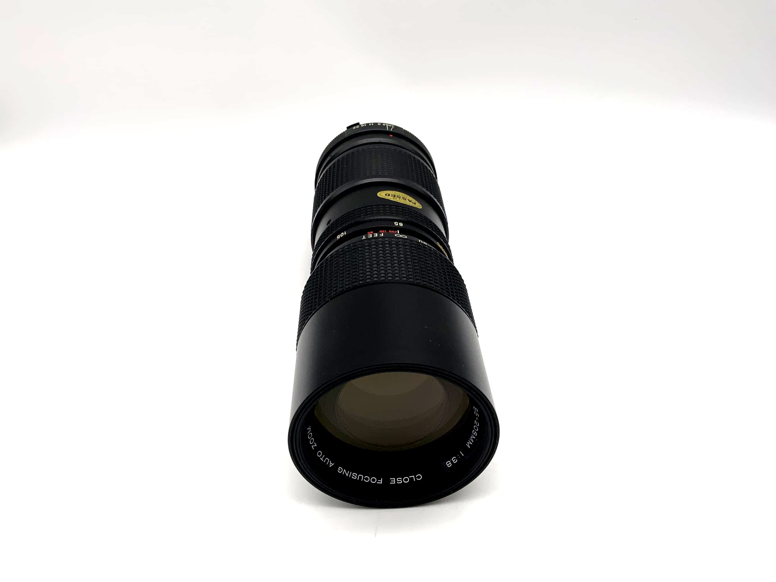 Vivitar 85-205mm 1:3.8 Lens Close Focusing Auto Zoom Lens (Minolta MD)