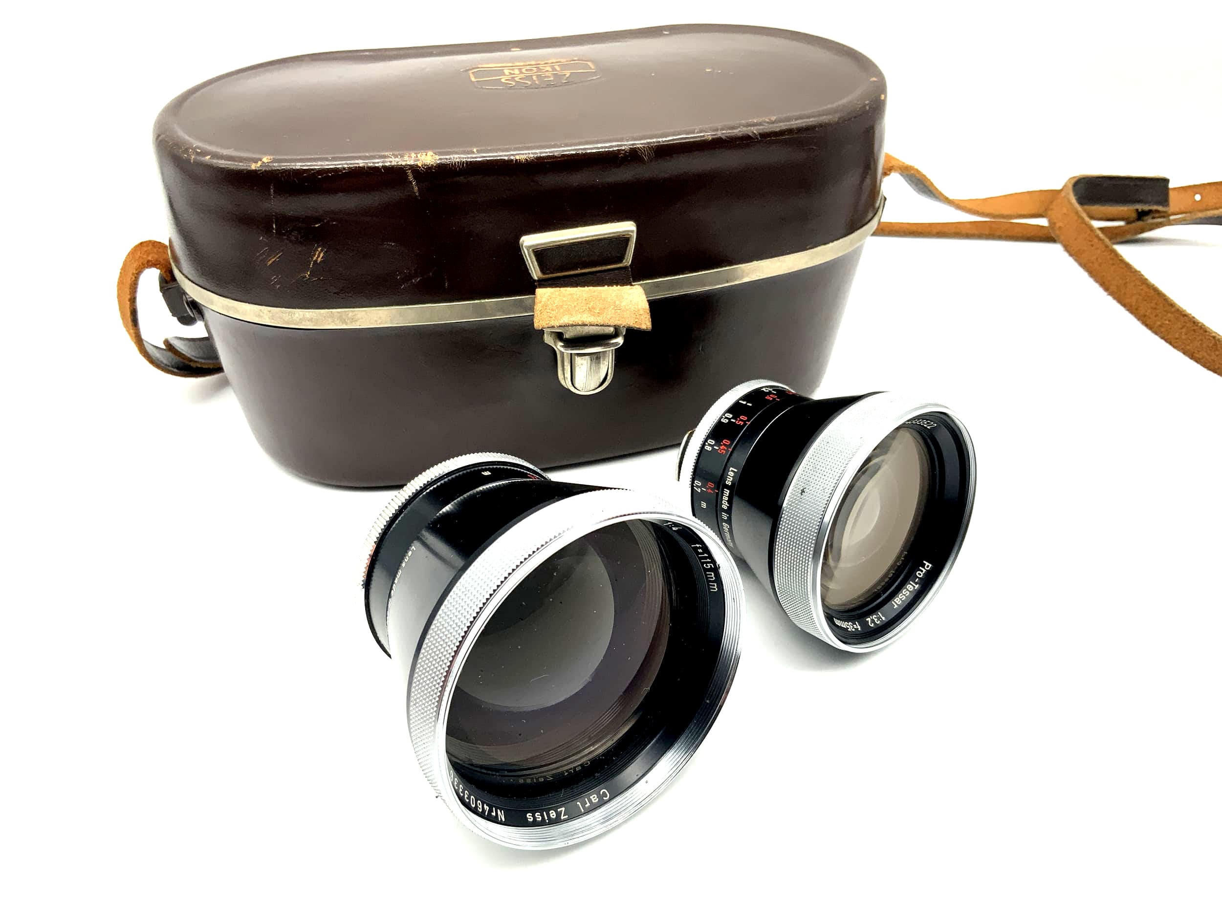 Carl Zeiss 35mm &amp; 115mm 1:3.2 &amp; 4 Pro Tessar lens for Contaflex Lens (DKL)
