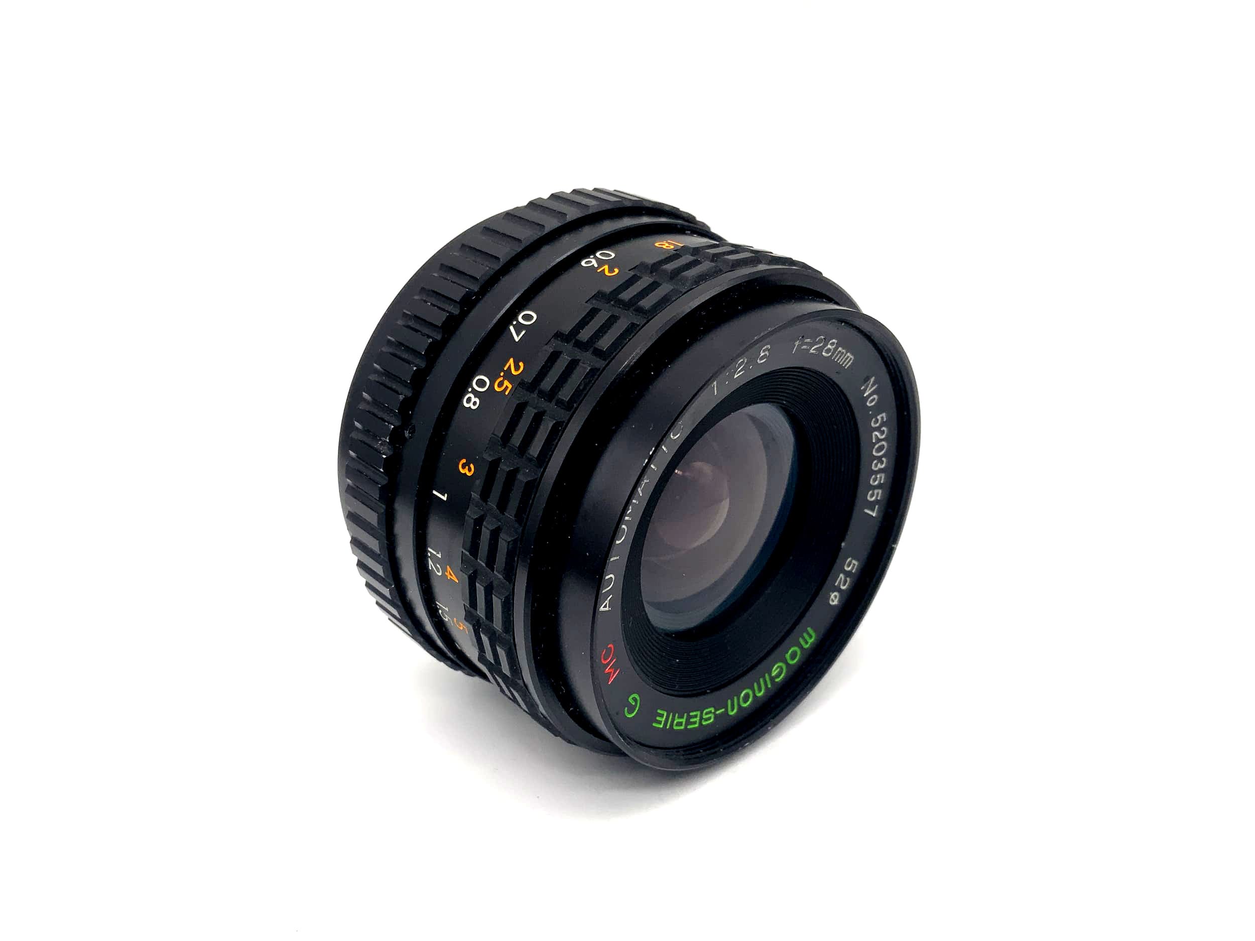 Maginon 28mm 1:2.8 Lens Series G MC Multi Coated Automatic Camera Lens (M42)