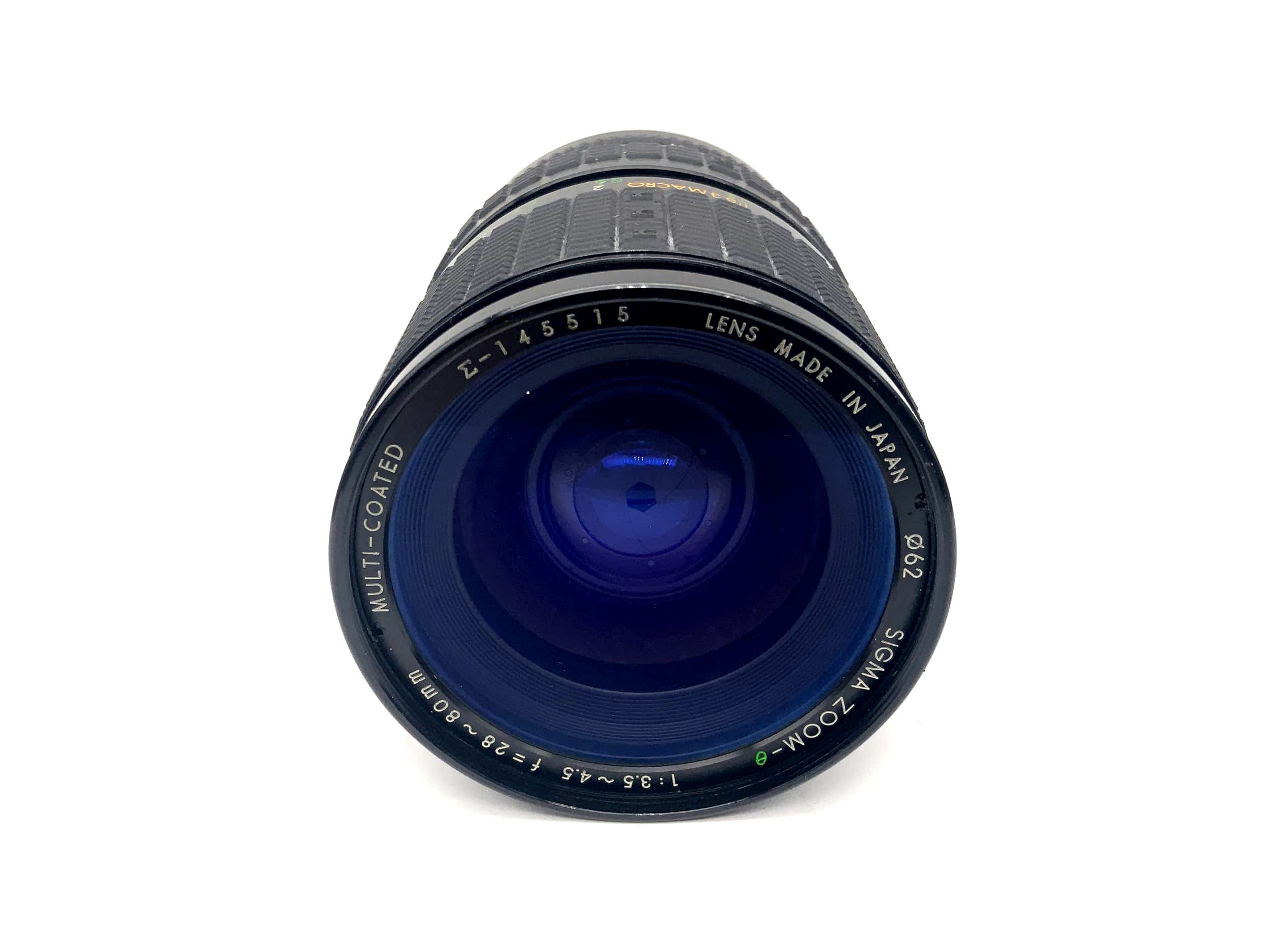 Sigma 28-80mm 1:3.5-4.5 Lens Zoom-0 Multi Coated Macro Lens (Minolta MD)