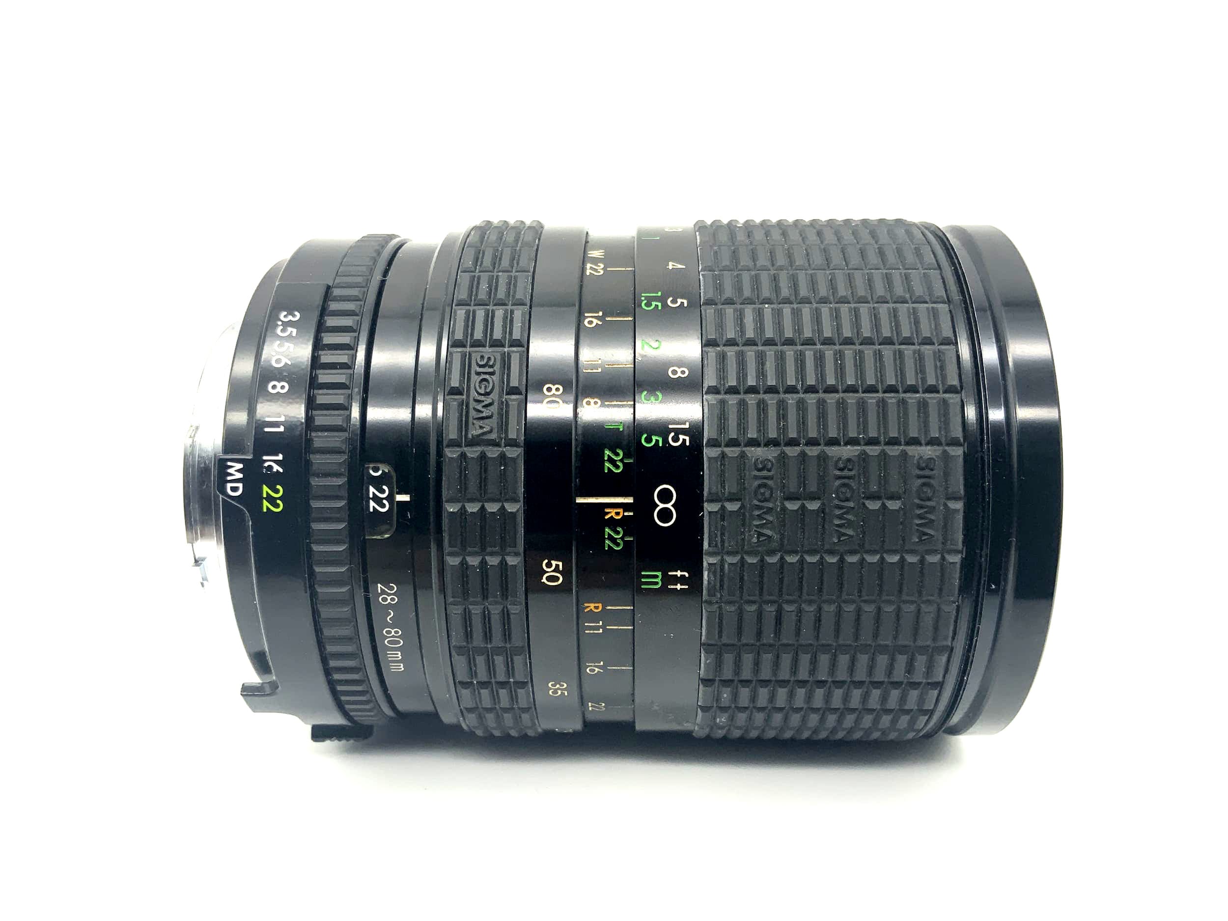 Sigma 28-80mm 1:3.5-4.5 Lens Zoom-0 Multi Coated Macro Lens (Minolta MD)