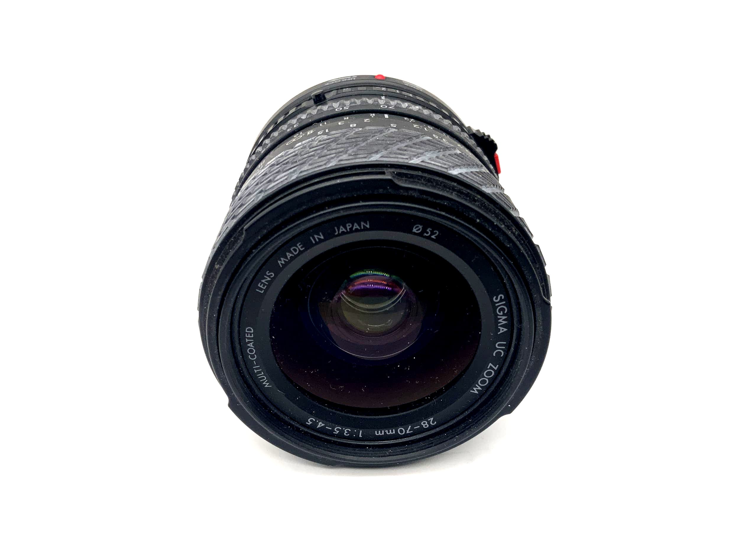 Sigma 28-70mm 1:3.5-4.5 Lens UC Zoom Multi-Coated Camera Lens (Canon FD)