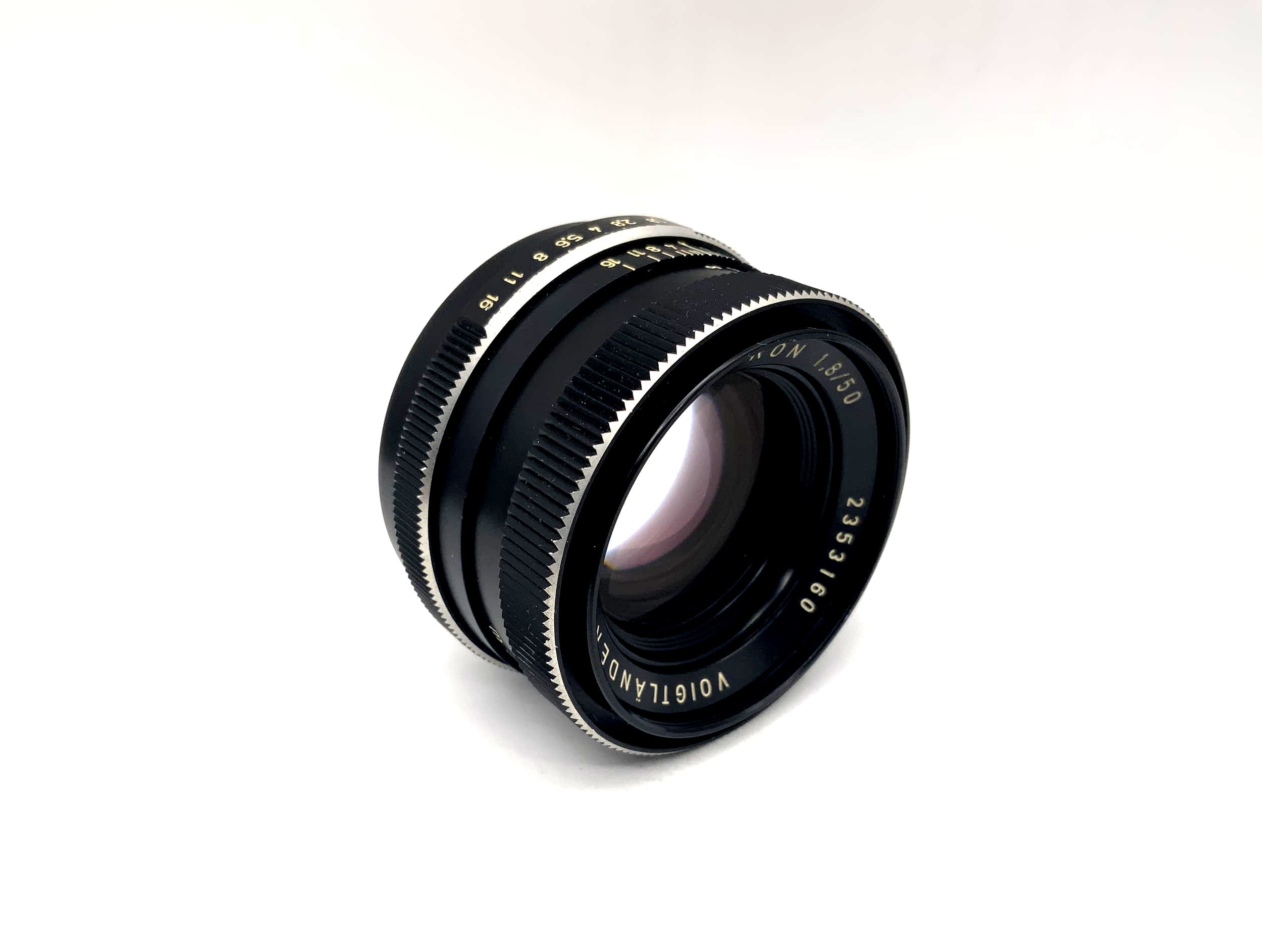 Voigtländer 50mm 1:1.8 lens Color Ultron camera lens (Rollei QBM)