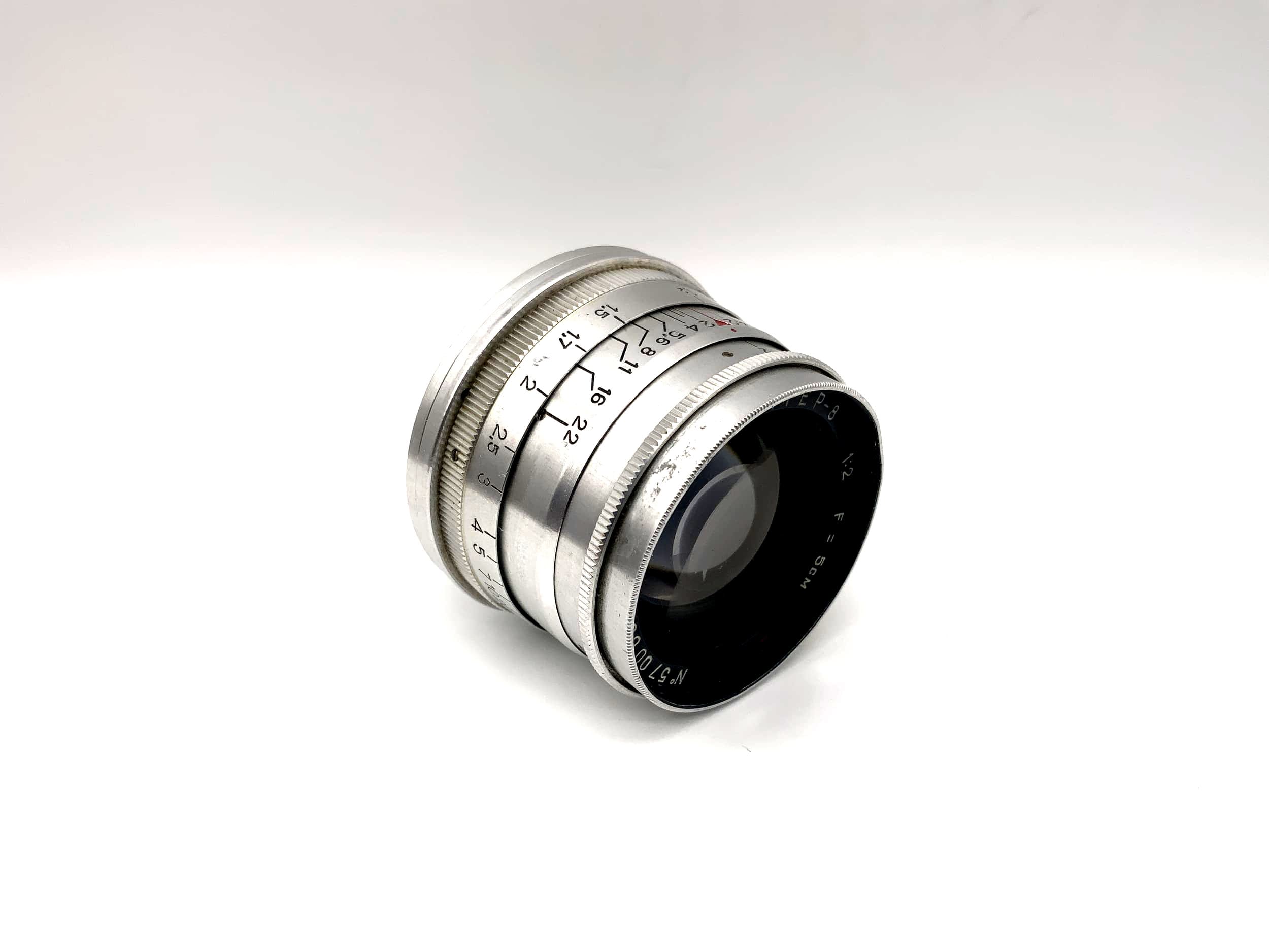 KMZ 5cm 1:2 Lens Jupiter 8 red P 50mm Camera Lens (M39)