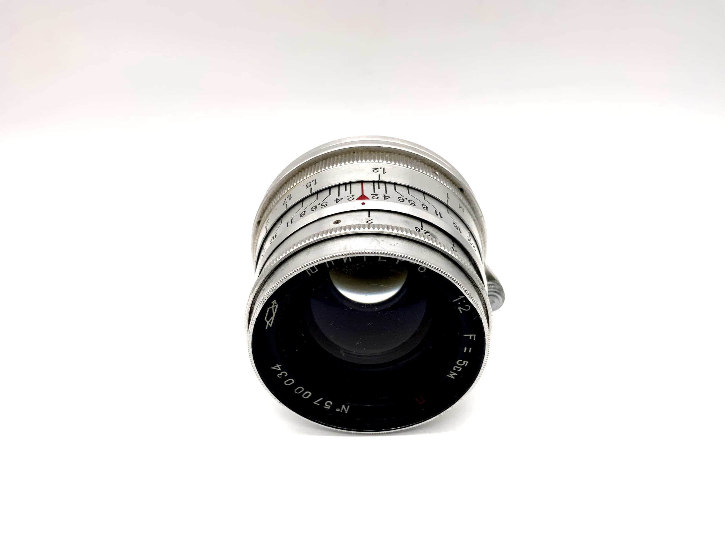KMZ 5cm 1:2 Lens Jupiter 8 red P 50mm Camera Lens (M39)