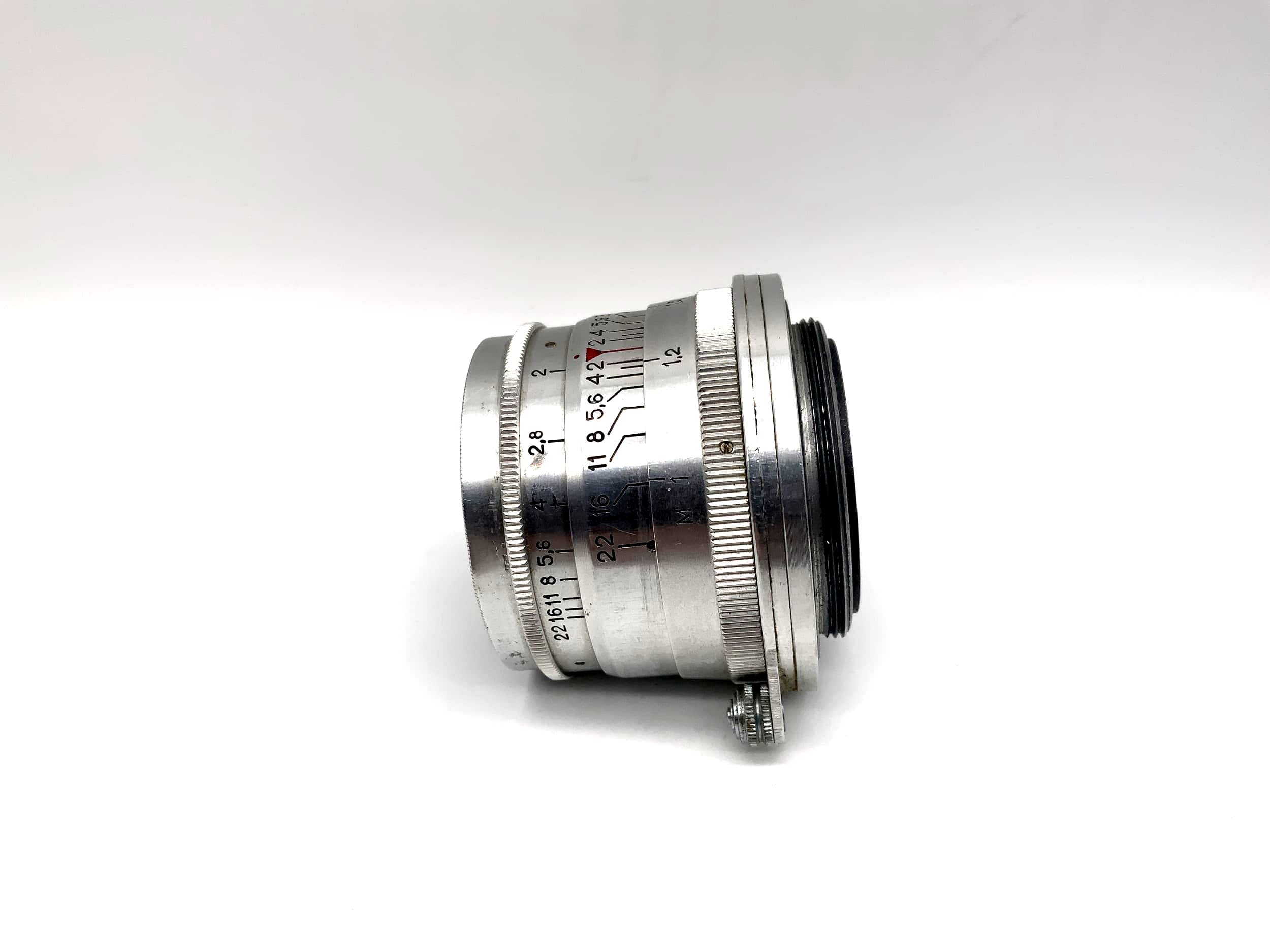 KMZ 5cm 1:2 Lens Jupiter 8 red P 50mm Camera Lens (M39)