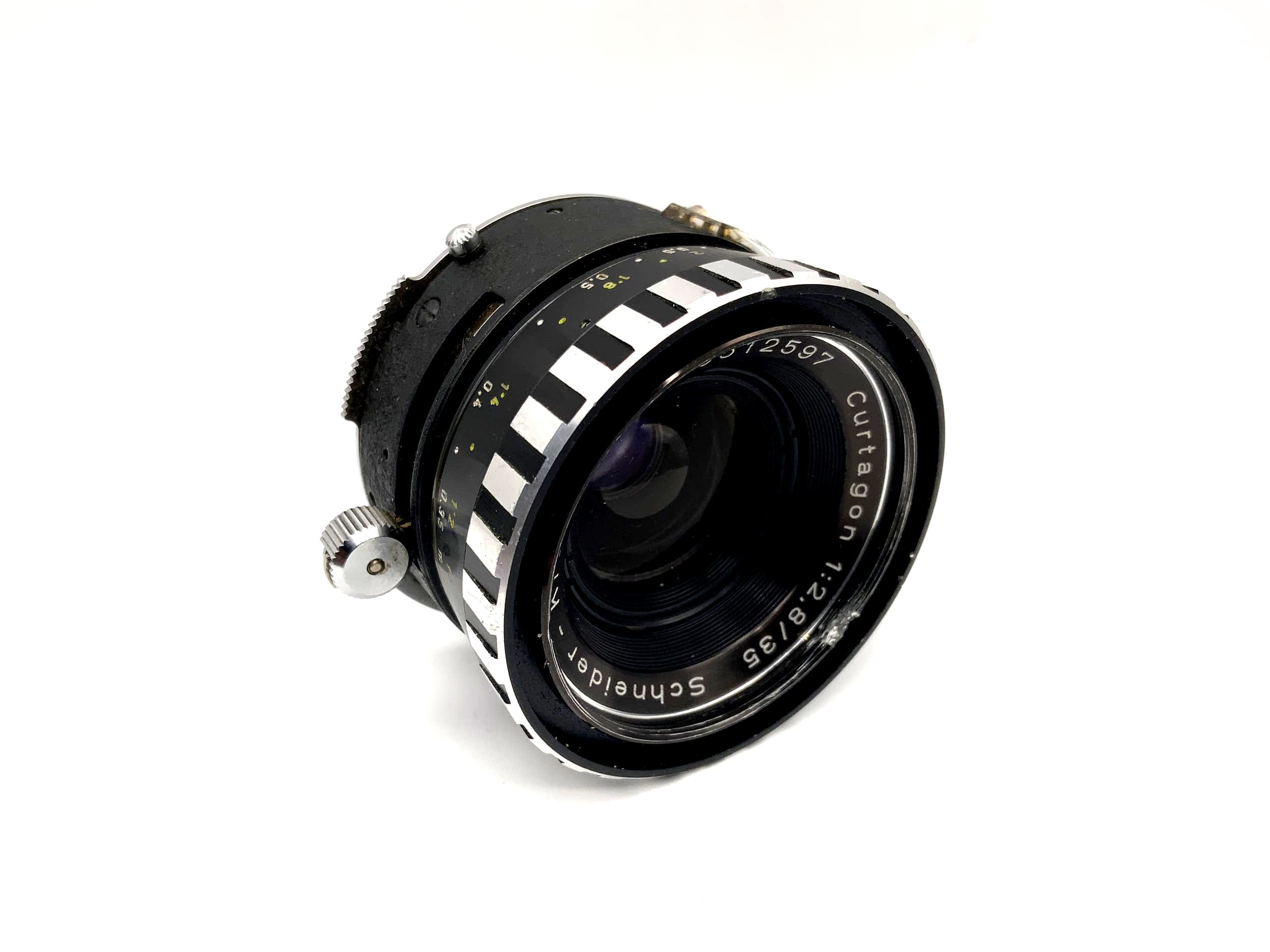 Schneider Kreuznach 35mm 1:2.8 Curtagon Zebra Camera Lens (M42)