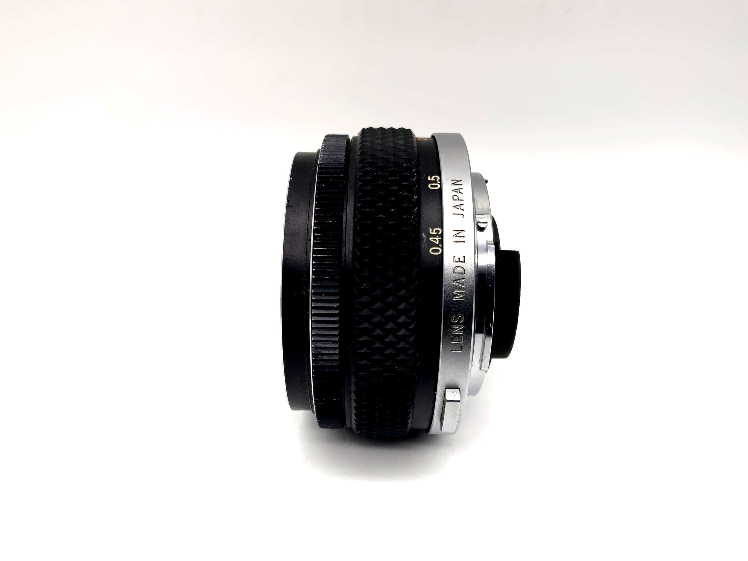 Olympus 50mm 1:1.8 Lens Auto-S OM System F.Zuiko Camera Lens (Olympus OM)