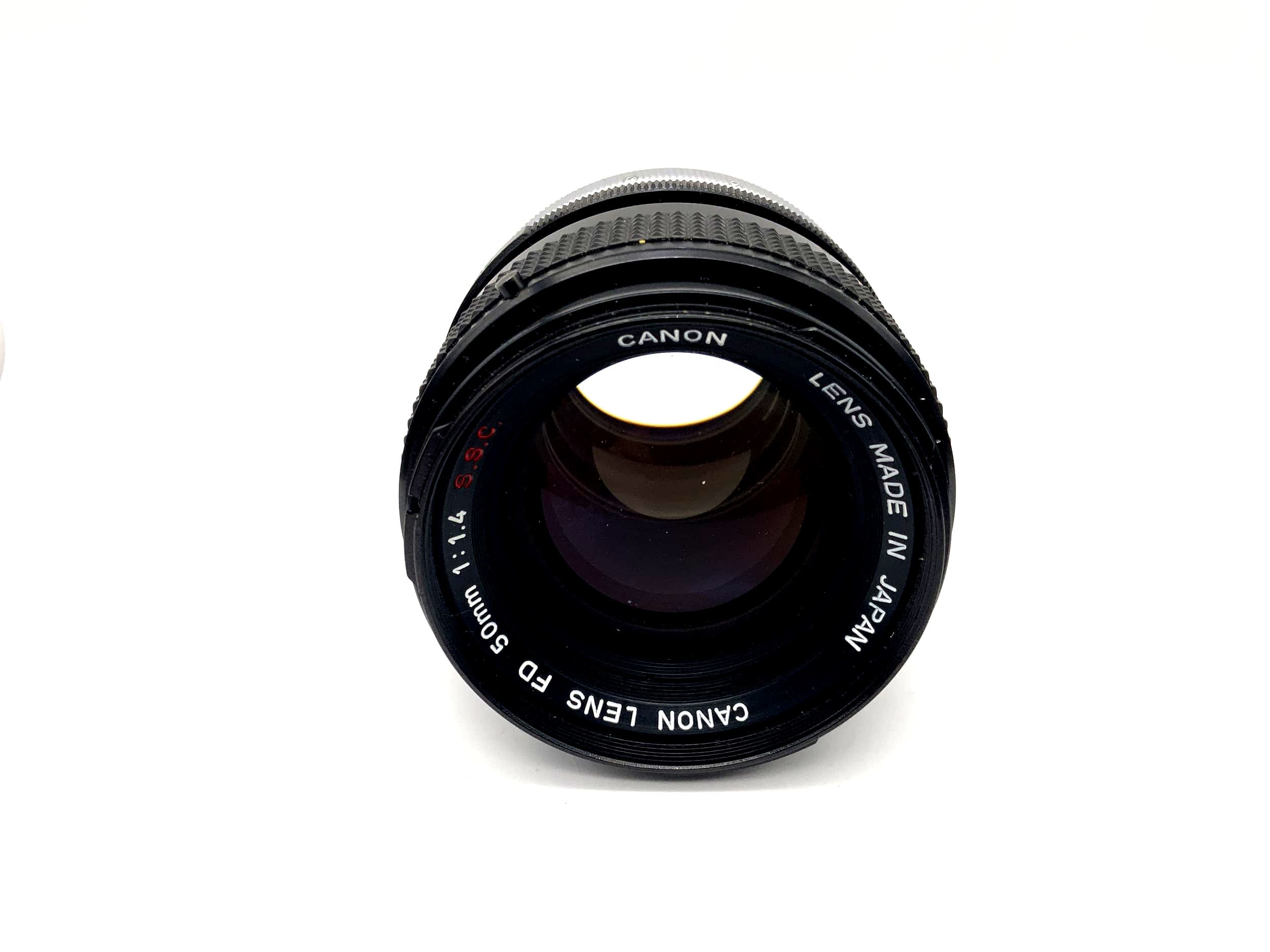 Canon 50mm 1:1.4 Lens FD SSC Camera Lens (Canon FD) Read text