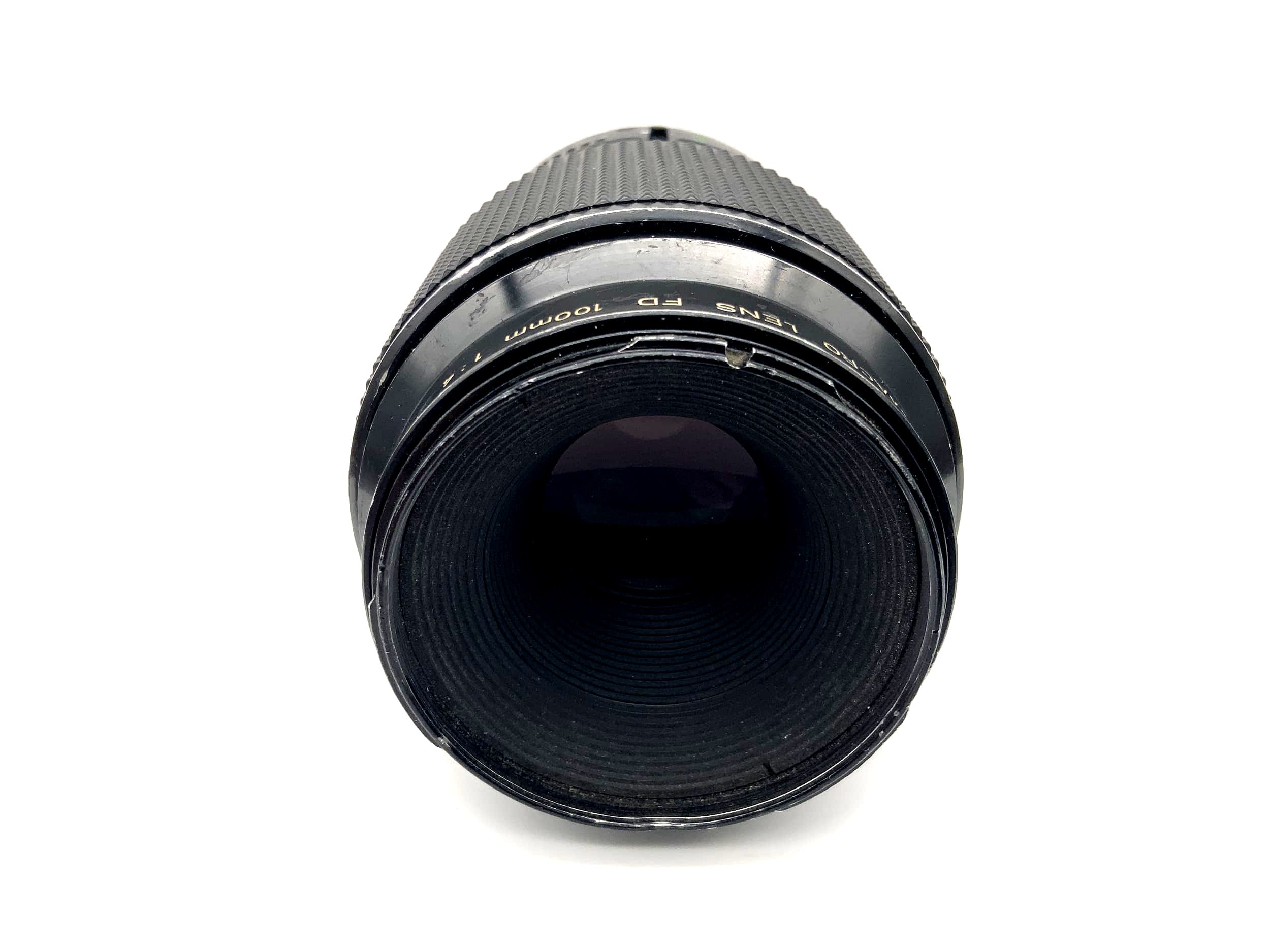 Canon 100mm 1:4 Macro Lens FD Camera Lens (Canon FD) Read text