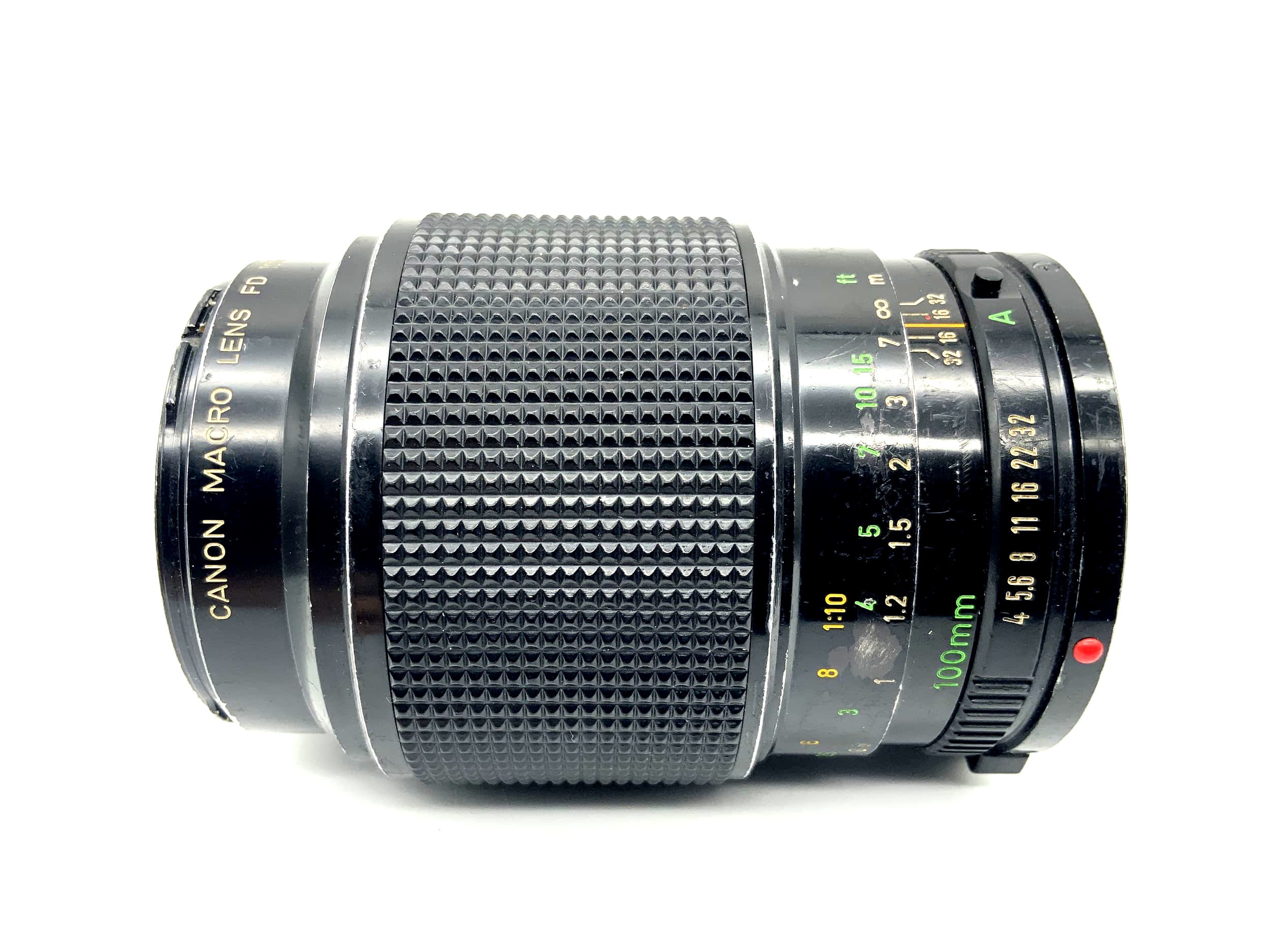 Canon 100mm 1:4 Macro Lens FD Camera Lens (Canon FD) Read text