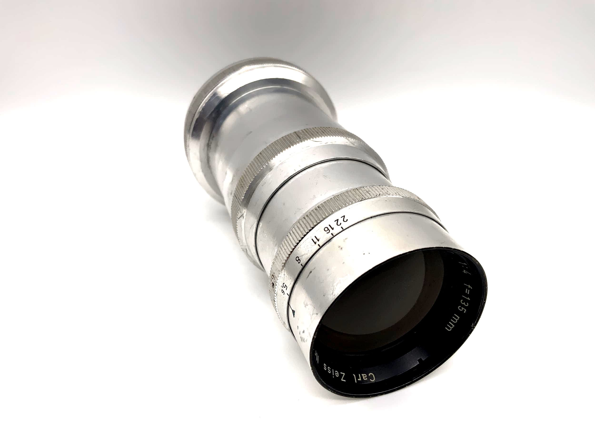 Carl Zeiss 135mm 1:4 lens Sonnar camera lens (Contax RF) Read text