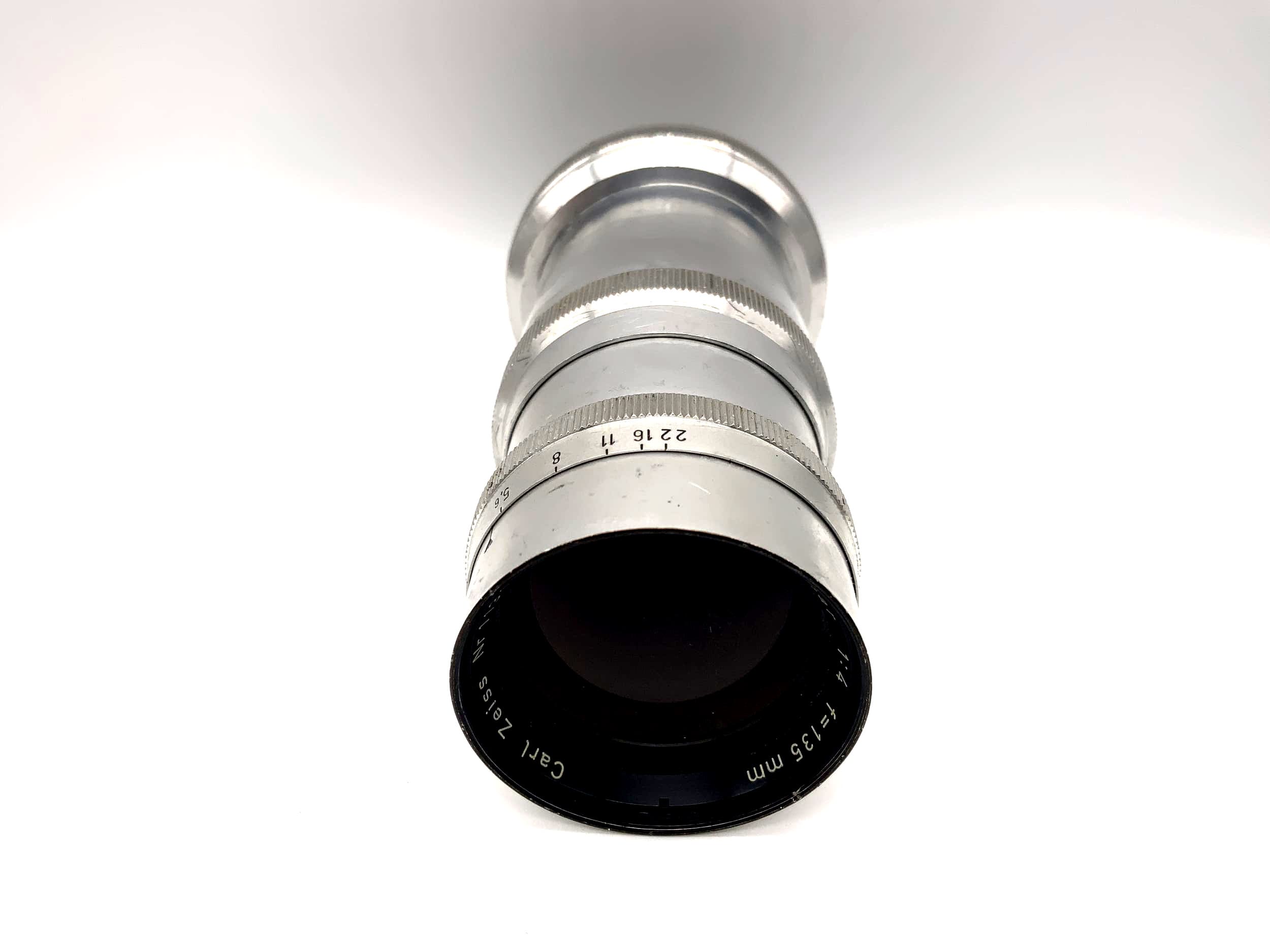 Carl Zeiss 135mm 1:4 lens Sonnar camera lens (Contax RF) Read text