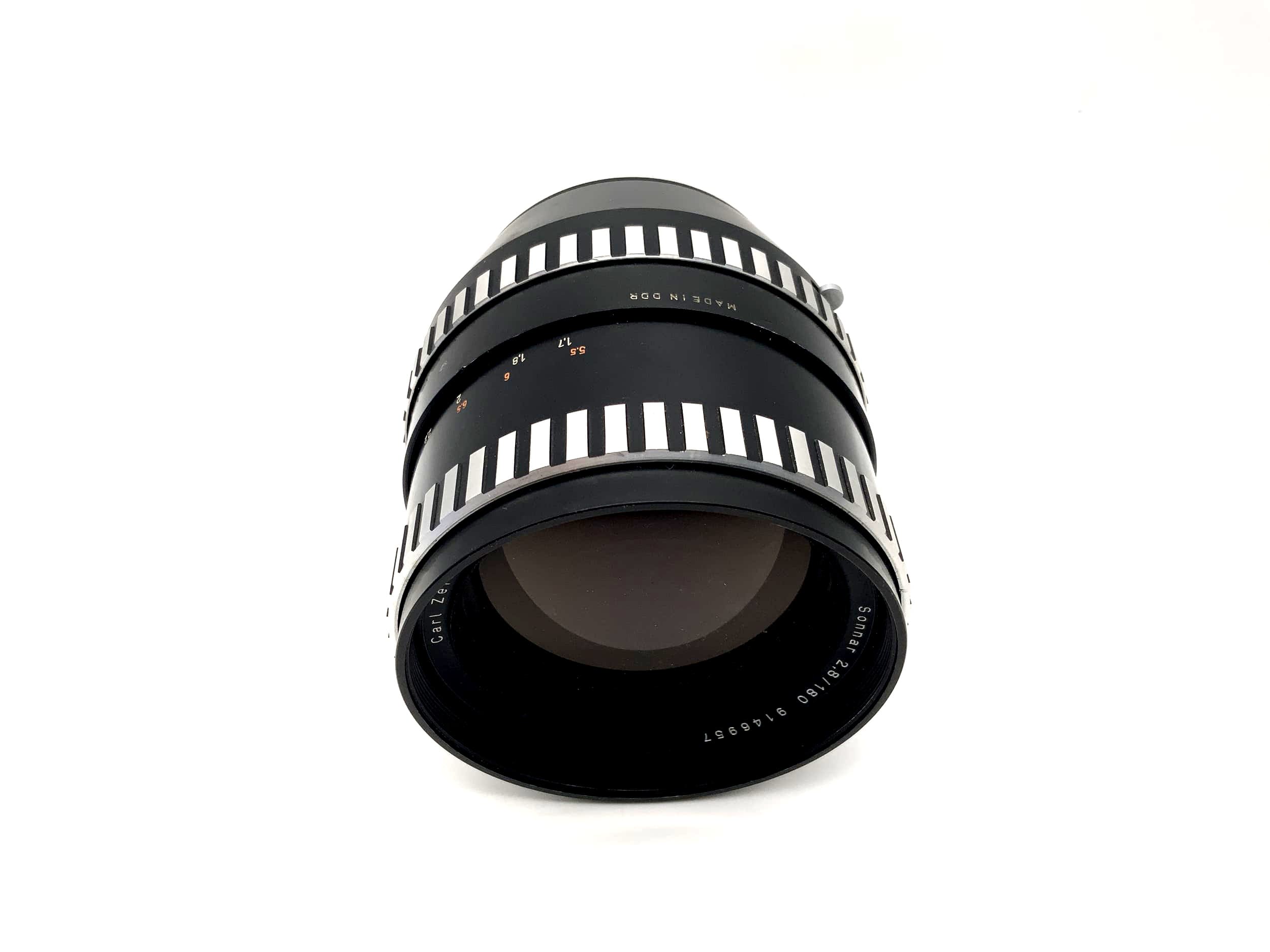 Carl Zeiss 180mm 1:2.8 Lens Sonnar Zebra Camera Lens (Pentacon Six) !Mushroom!