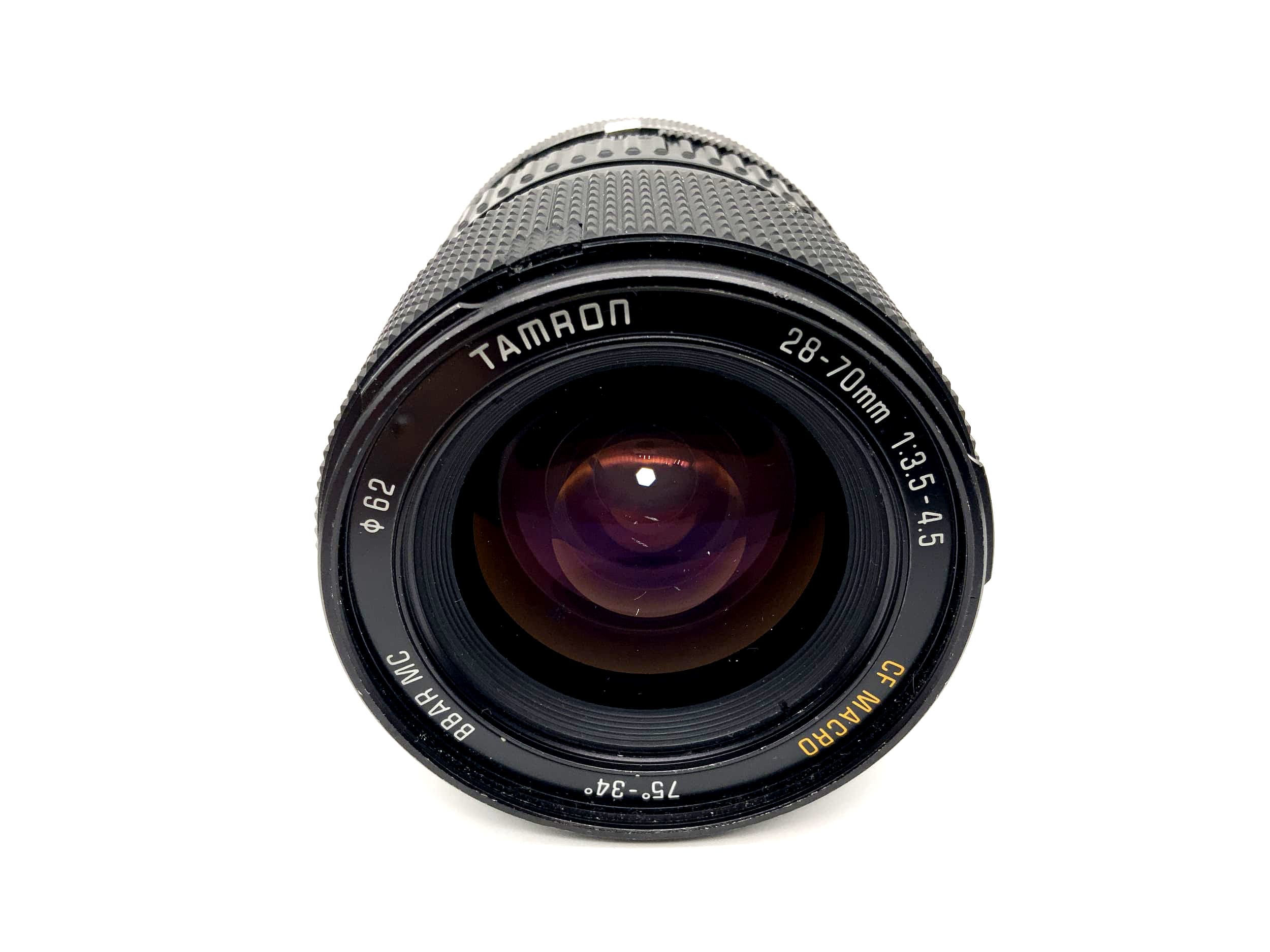 Tamron 28-70mm 1:3.5-4.5 Lens Adaptall 2 BBAR MC CF Macro Lens (Konica AR)