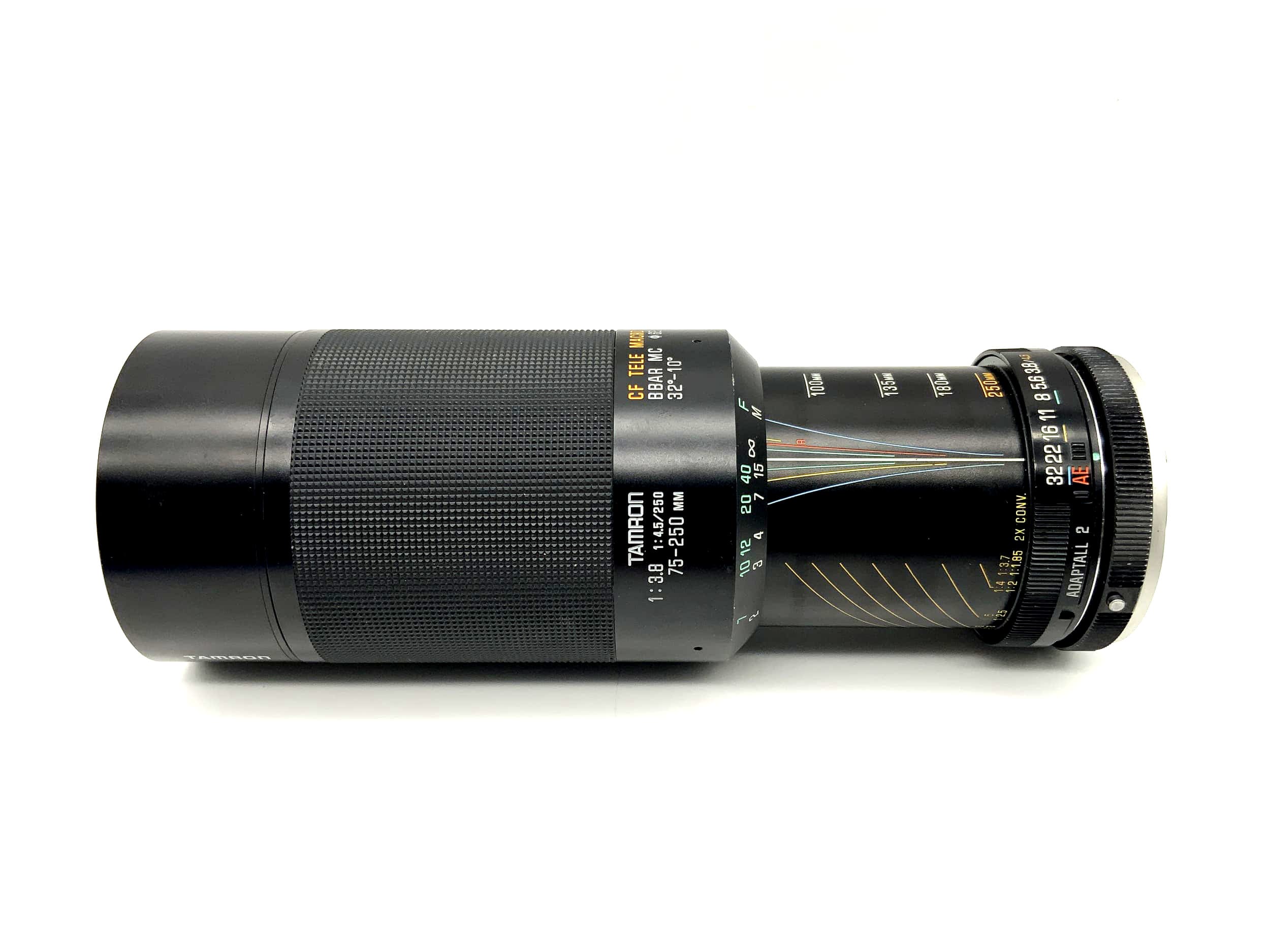 Tamron 75-250mm 1:3.8 /4.5 Lens Adaptall 2 CF Tele Macro BBAR MC (Konica AR)