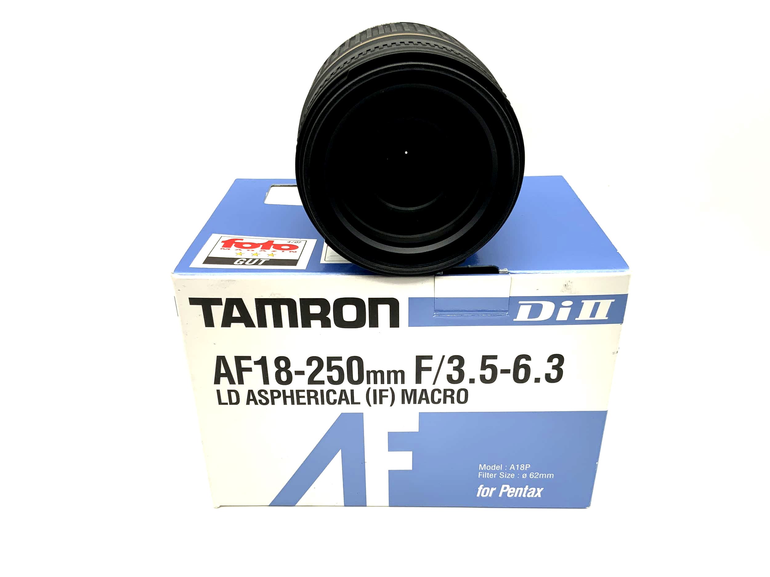 Tamron 18-250mm 1:3.5-6.3 Lens Di II LD Aspherical (IF) Macro (Pentax K AF)